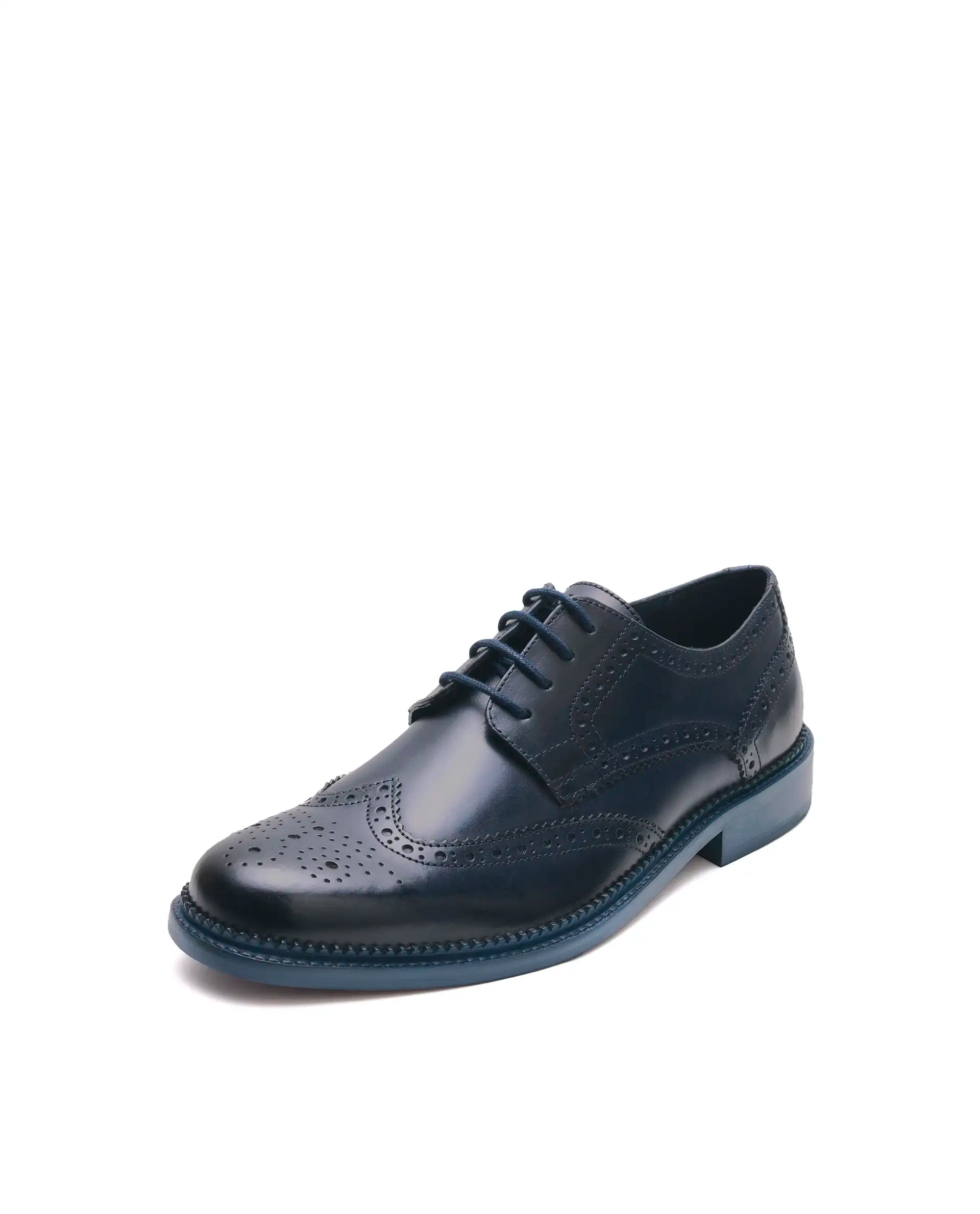 Rarez Men's Zeta Dark Teal Leather Formal