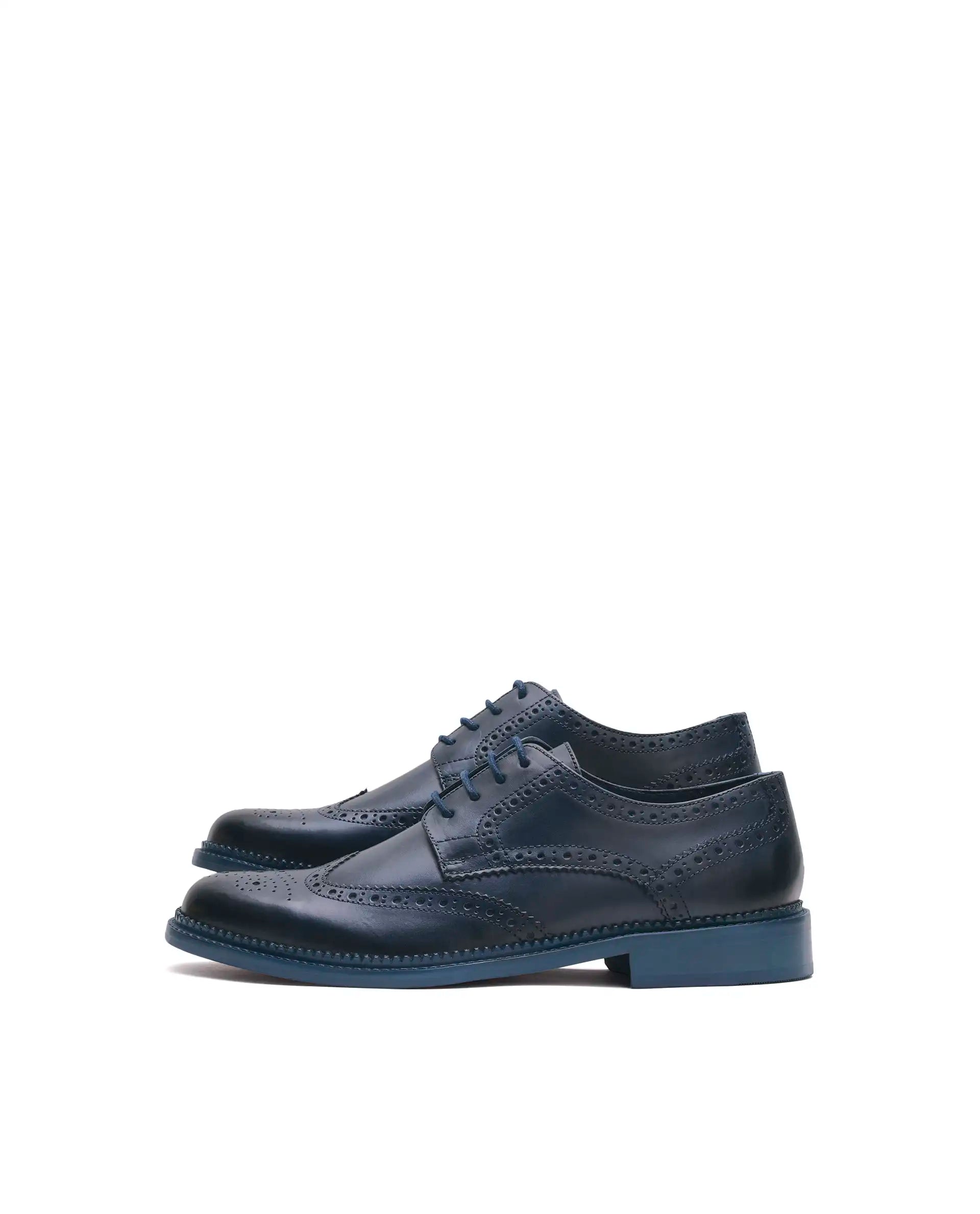Rarez Men's Zeta Dark Teal Leather Formal