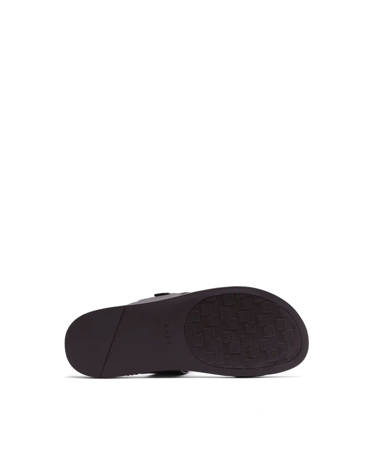 Rarez Men's Zeven Dark Wood Tan Leather Regular Sandal