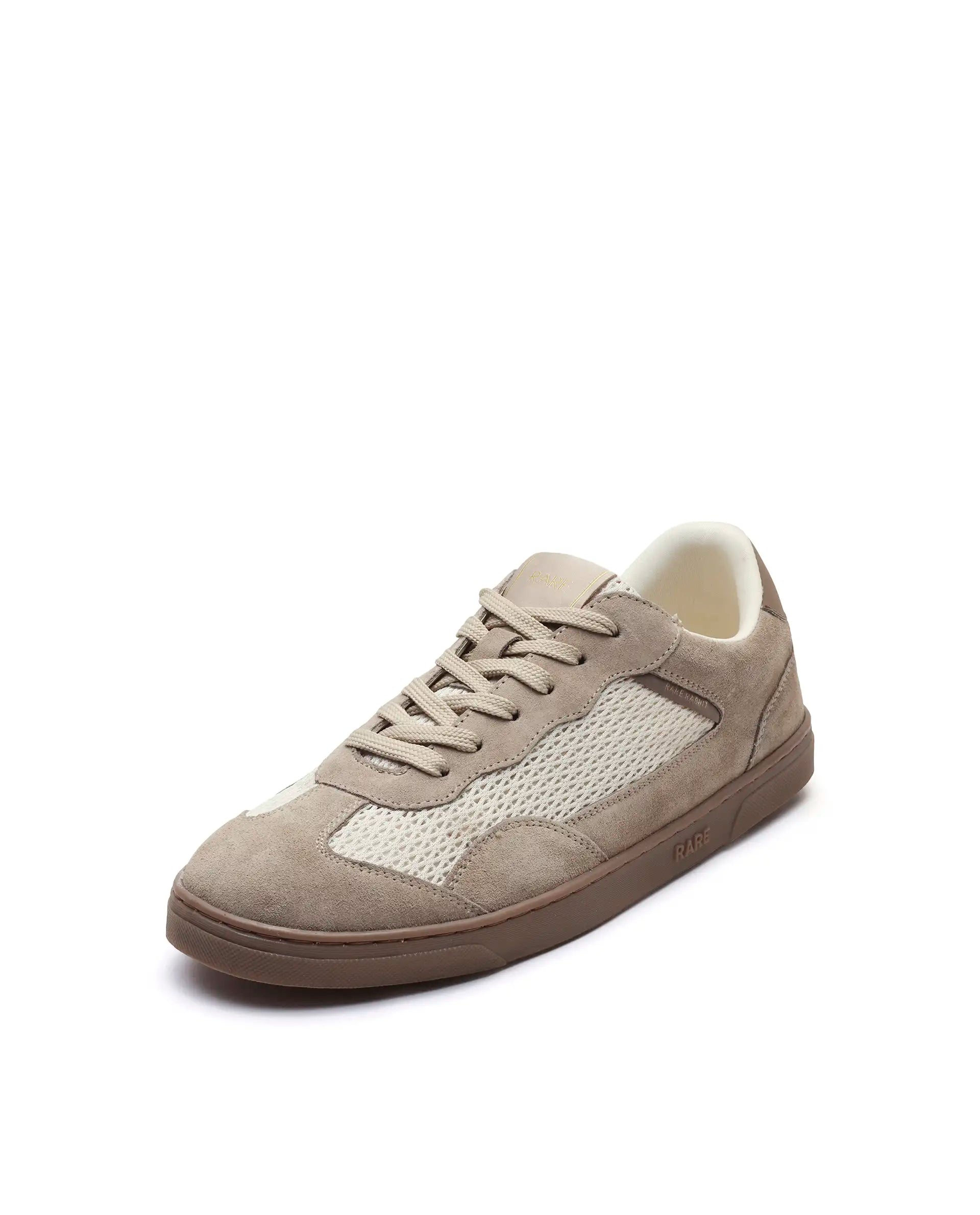Rare Rabbit Men's Zibot Beige Suede Sneaker