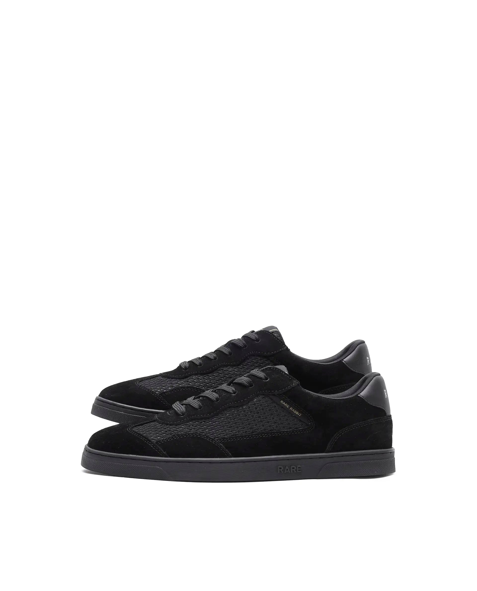 Rare Rabbit Men's Zibot Black Suede Sneaker