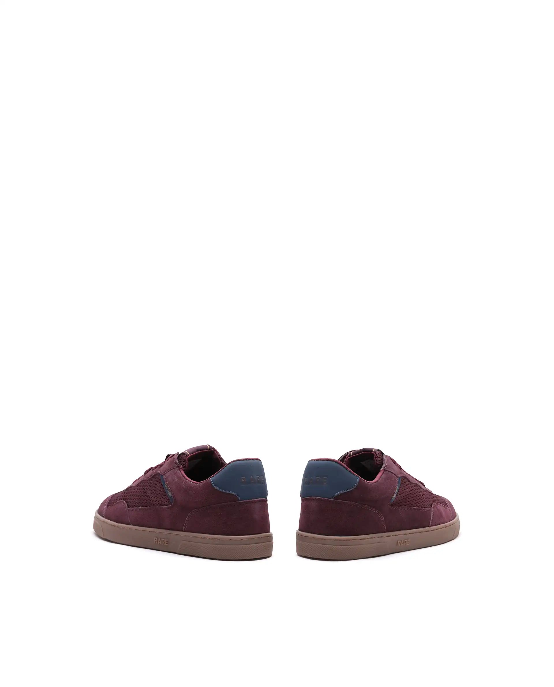 Rare Rabbit Men's Zibot Burgundy Suede Sneaker