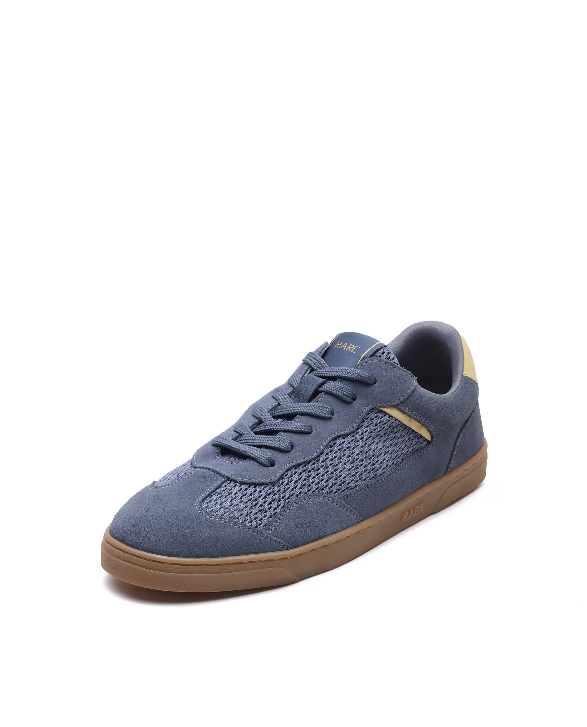 Rare Rabbit Men's Zibot Light Purple Suede Sneaker