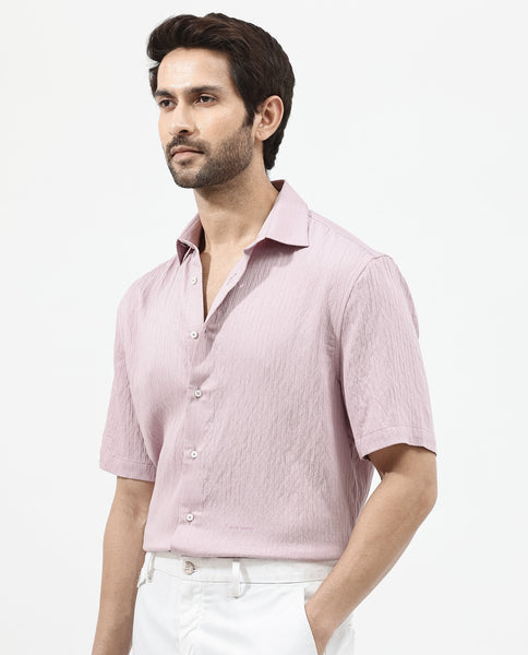 Zion Rabbit Buy Zion - Dusky Pink Boxy Fit Plain Shirt| Rare Rabbit