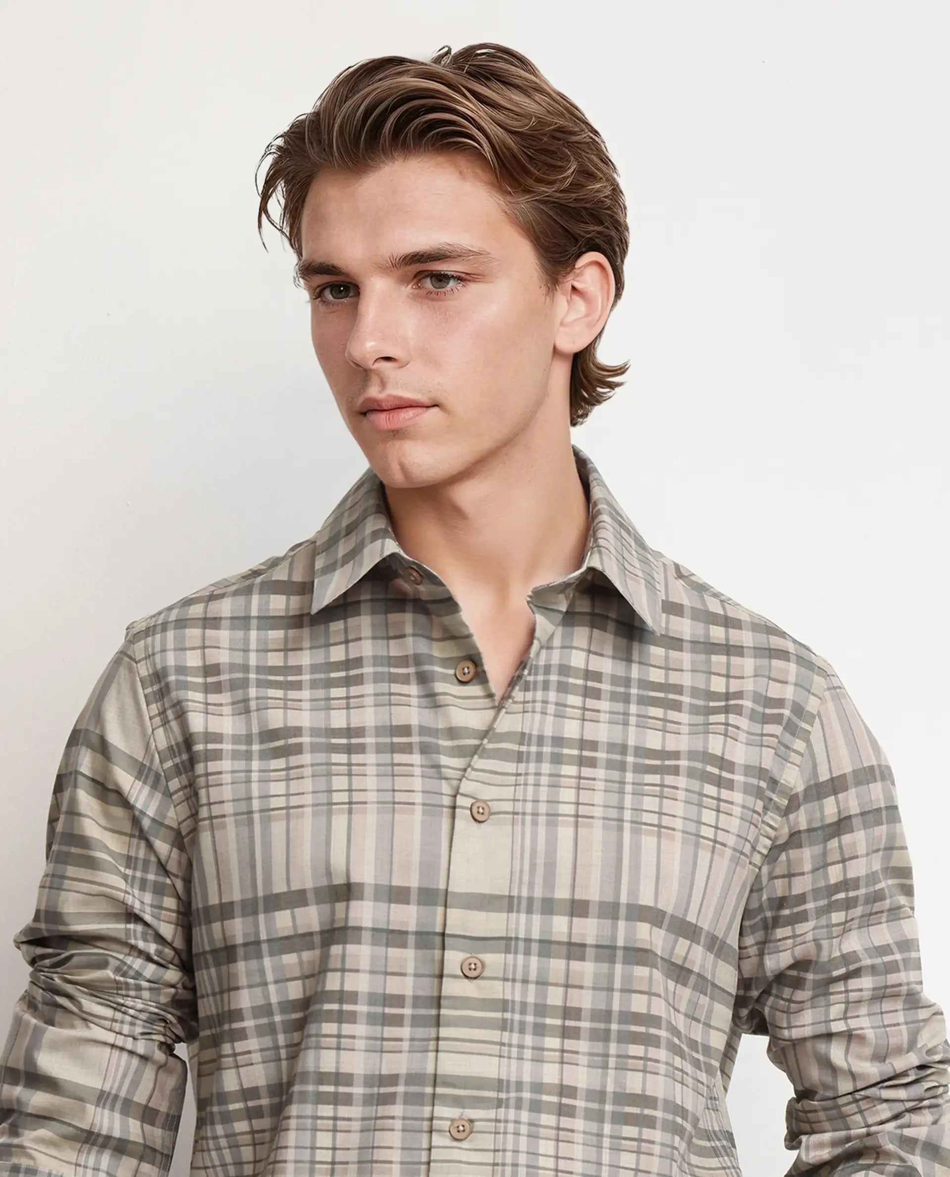 Rare Rabbit Men's Zircop Pastel Pink Cotton Fabric Full Sleeve Collared Neck Button Closure Printed Shirt