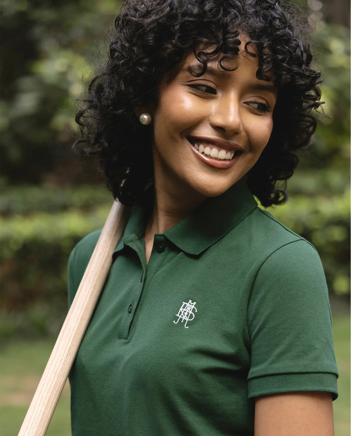 Rareism Women's Zonrad Dark Green Cotton Blend Half Sleeve Regular Fit Plain Polo