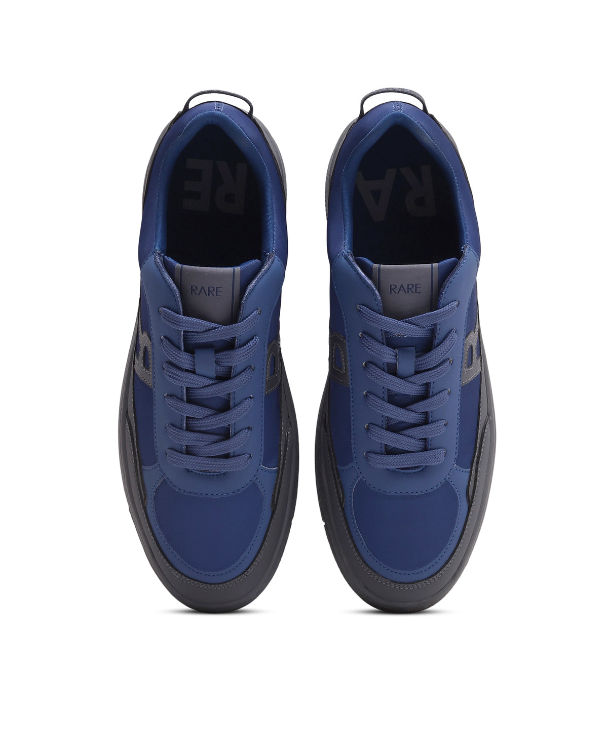 Rarez Men's Zora Primary Blue Micro fiber Regular Sneaker