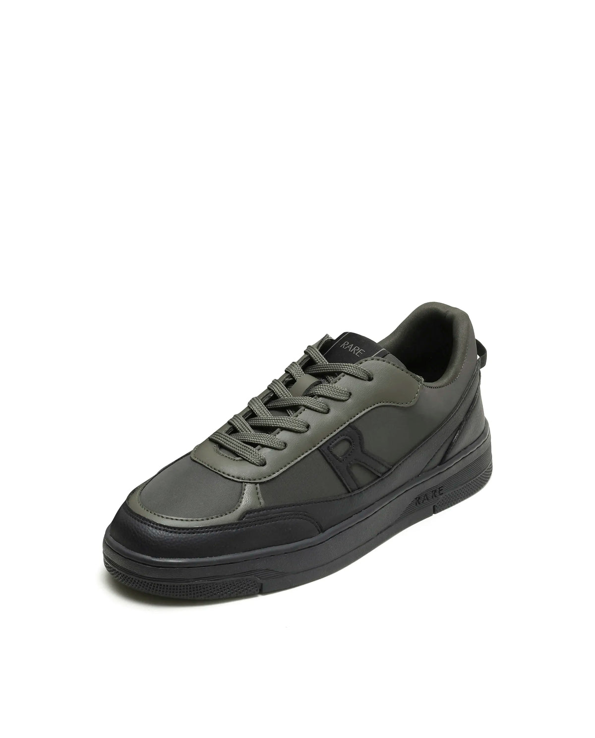 Rarez Men's Zora Dark Olive Micro fiber Regular Sneaker
