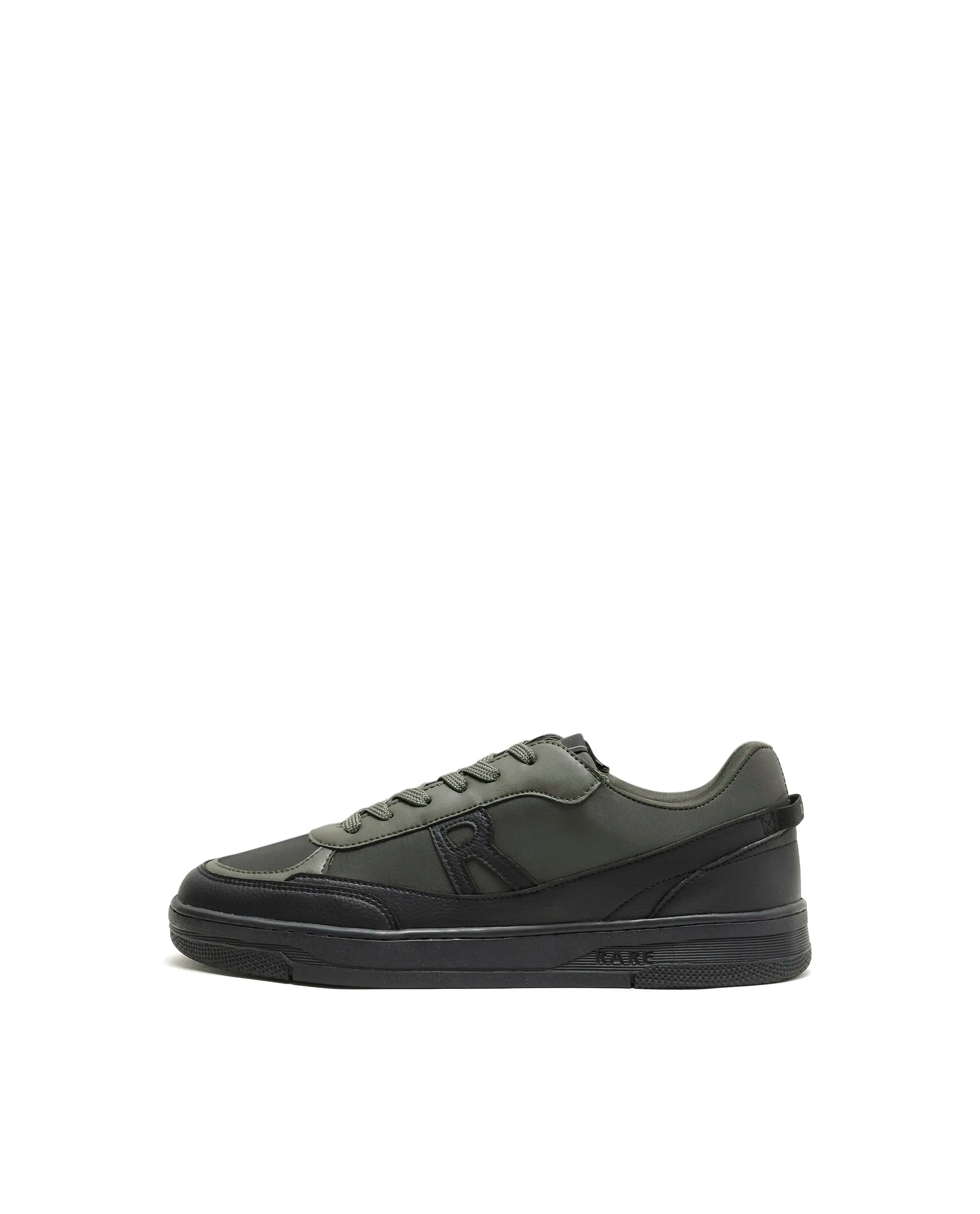 Rarez Men's Zora Dark Olive Micro fiber Regular Sneaker