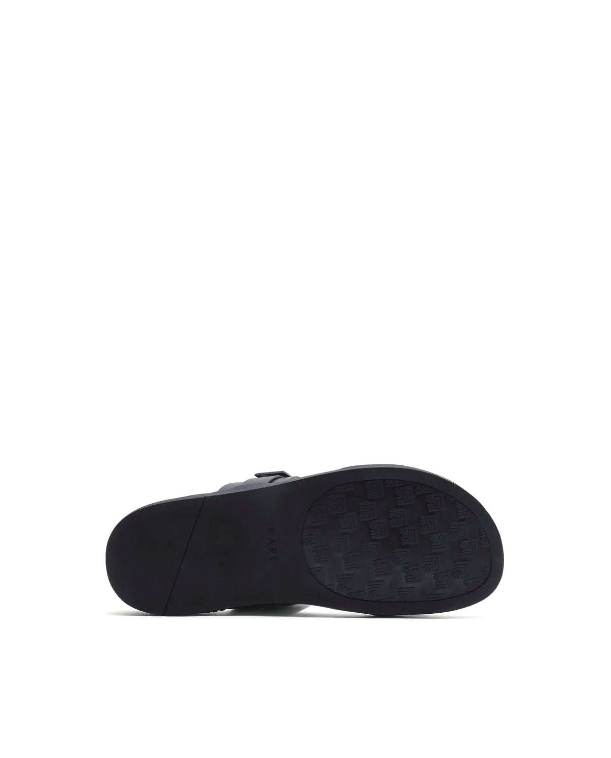 Rarez Men's Zorn Black Leather Regular Sandal