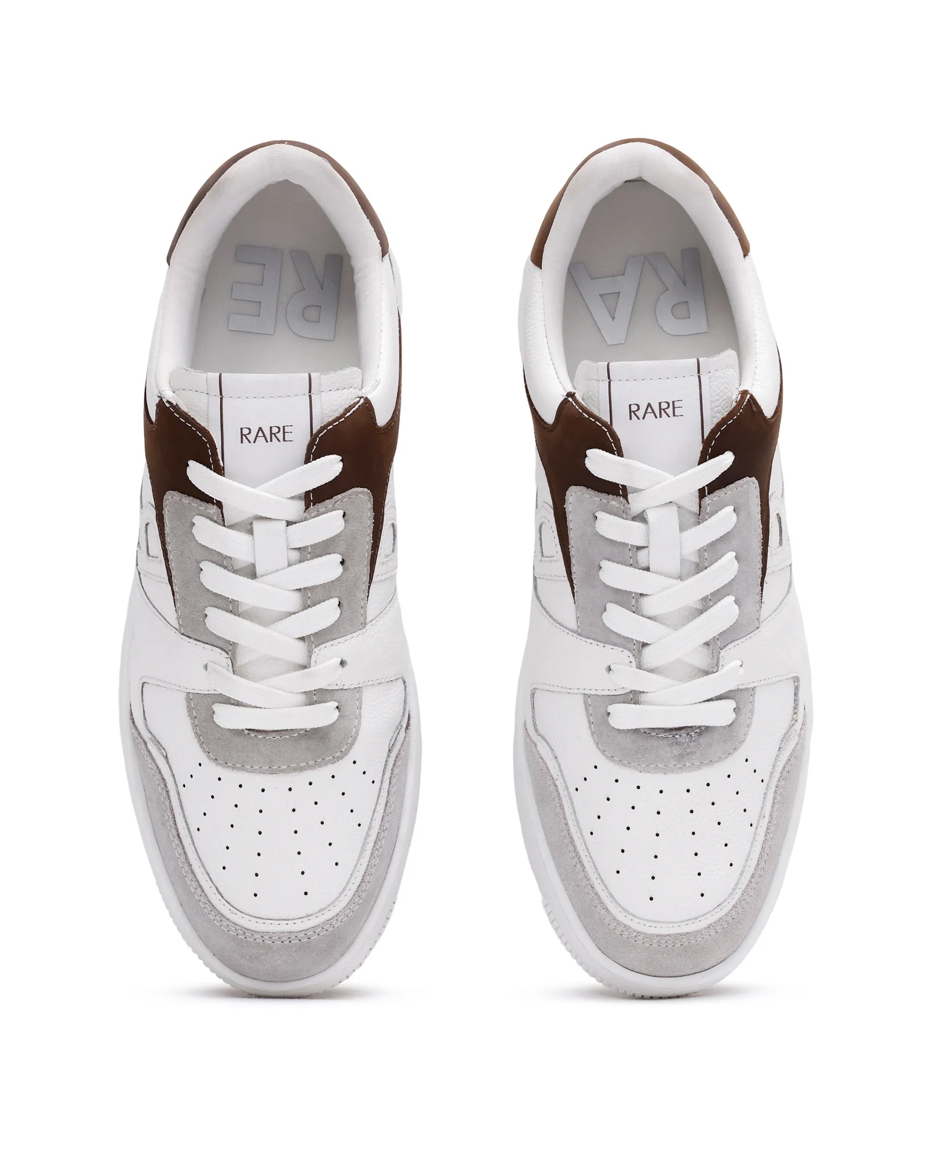 Rare Rabbit Men's Zouk Brown Lace-Up Closure Sneaker