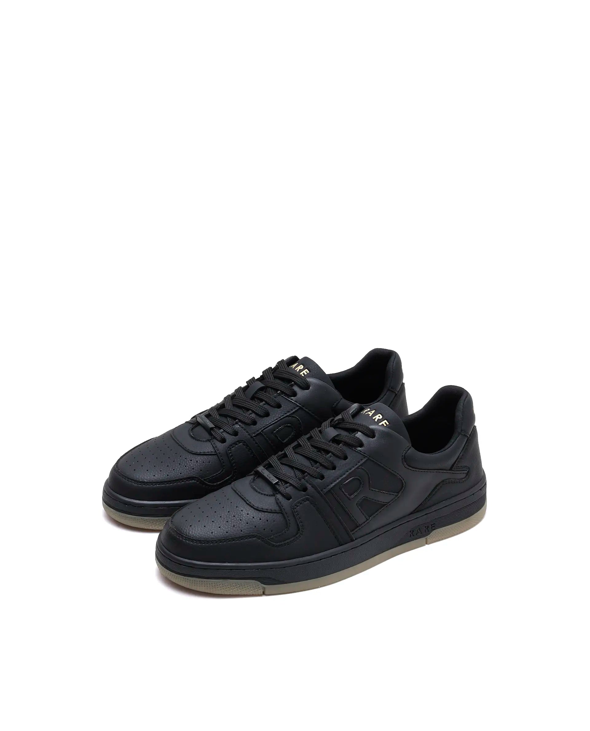 Rarez Men's Zyro Black Micro Fiber Sneaker