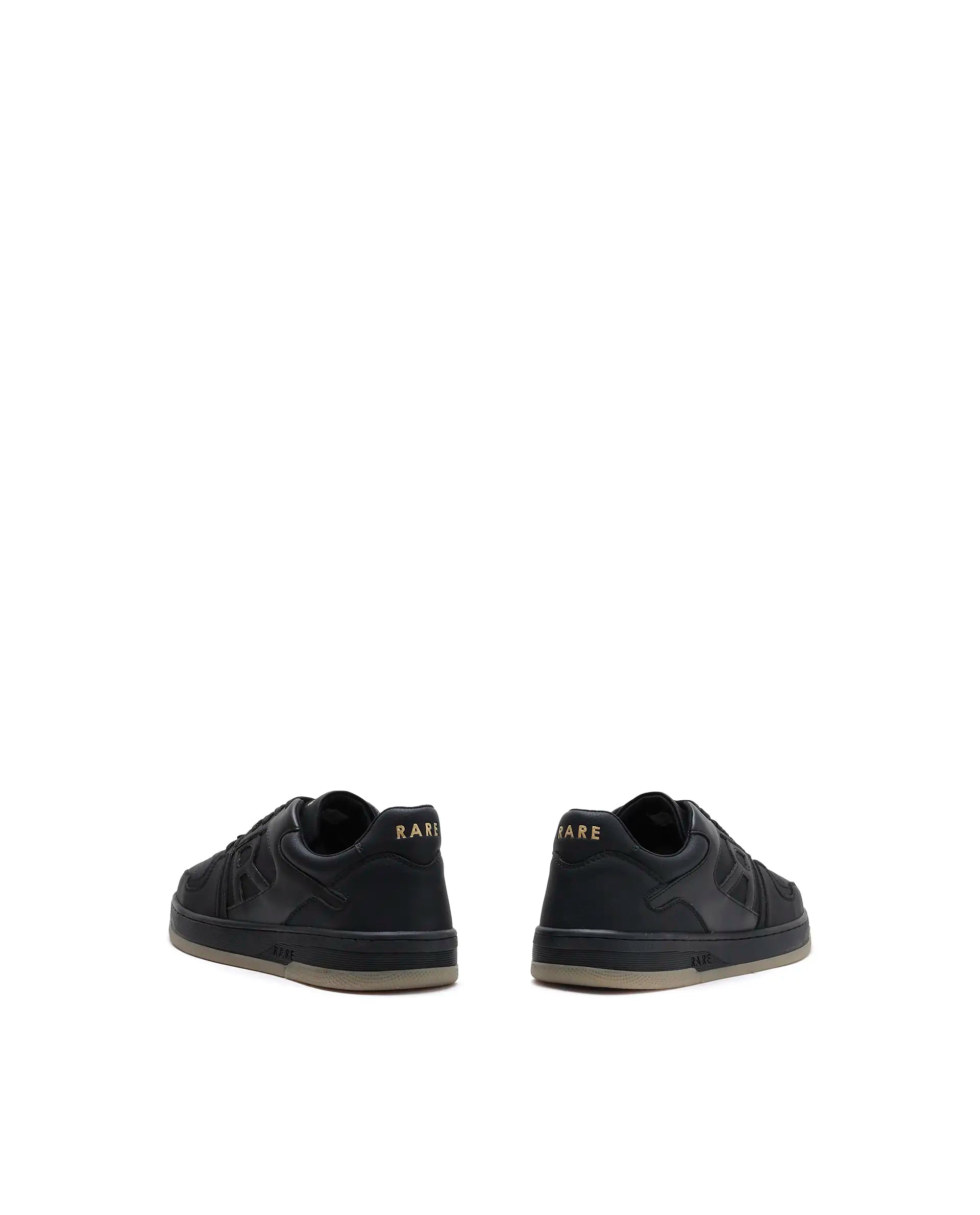 Rarez Men's Zyro Black Micro Fiber Sneaker