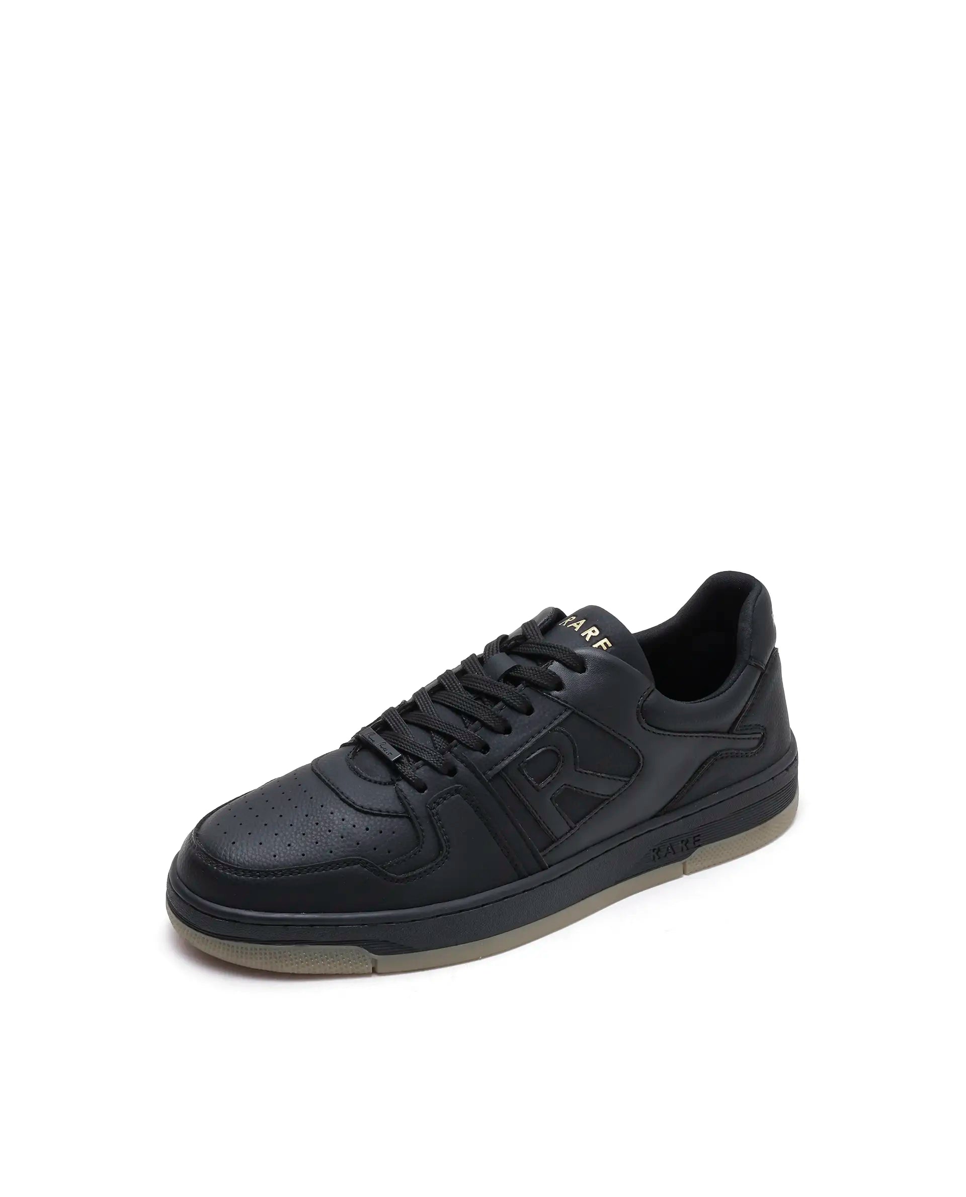 Rarez Men's Zyro Black Micro Fiber Sneaker
