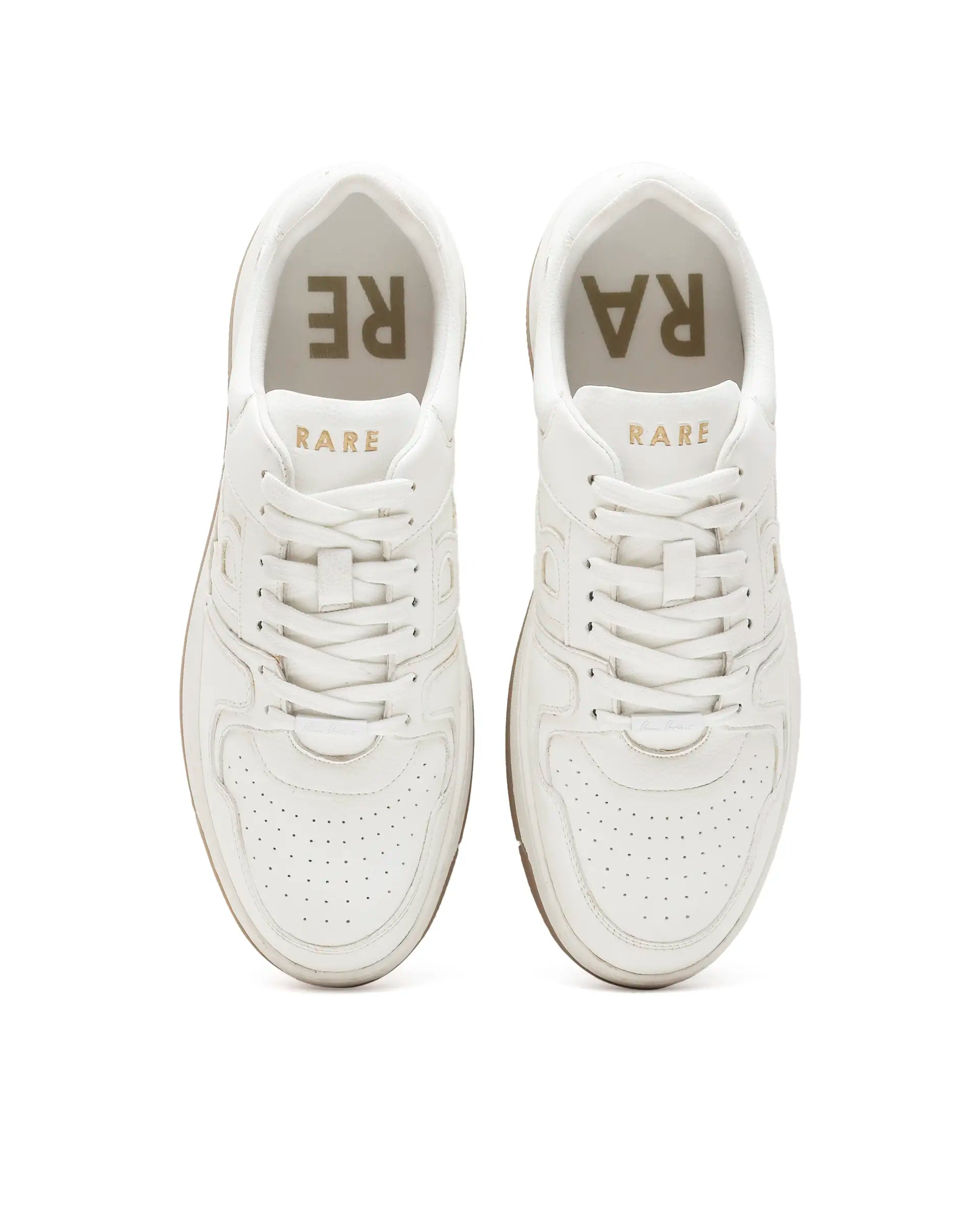 Rarez Men's Zyro White Regular Micro Fiber Sneaker