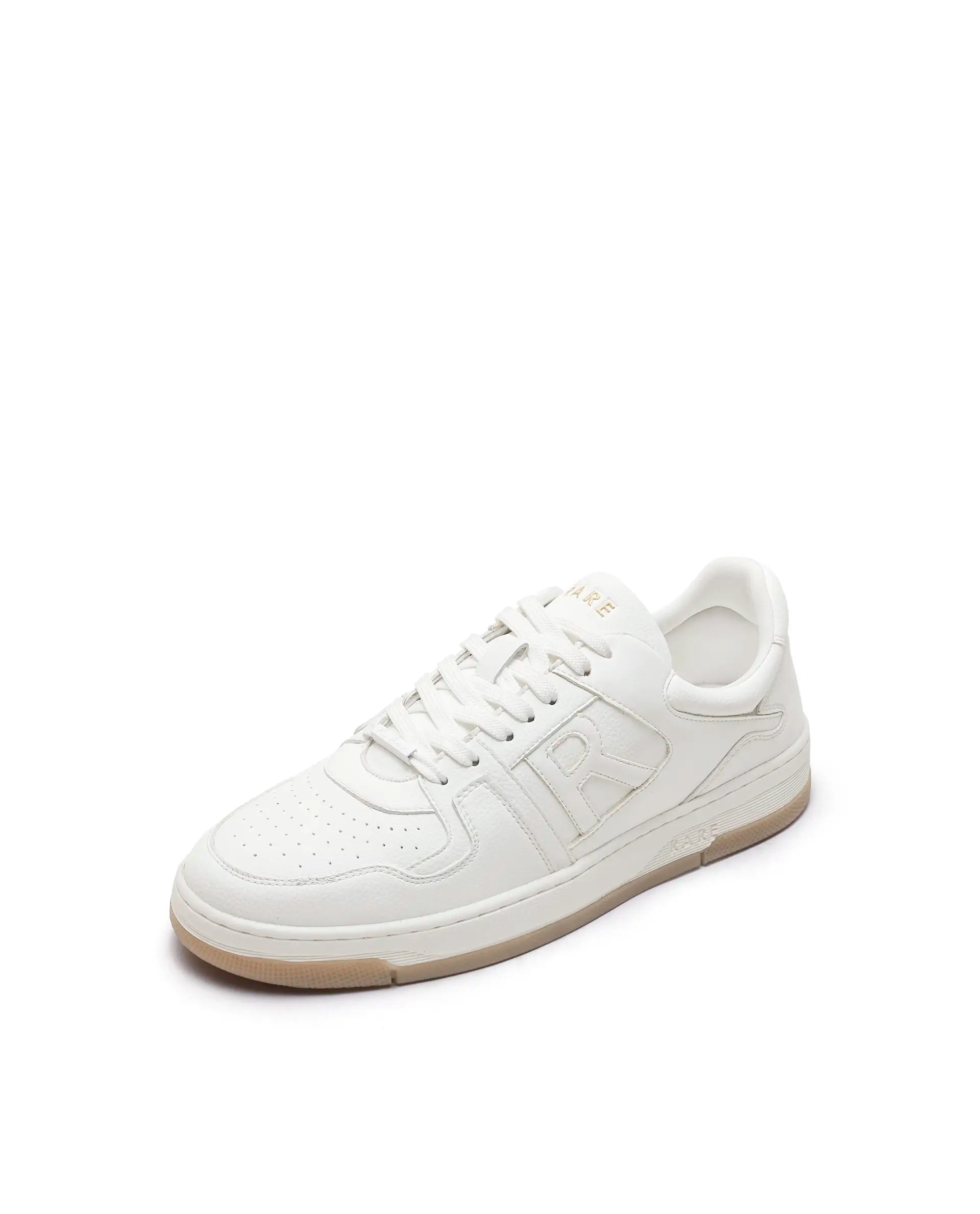 Rarez Men's Zyro White Regular Micro Fiber Sneaker
