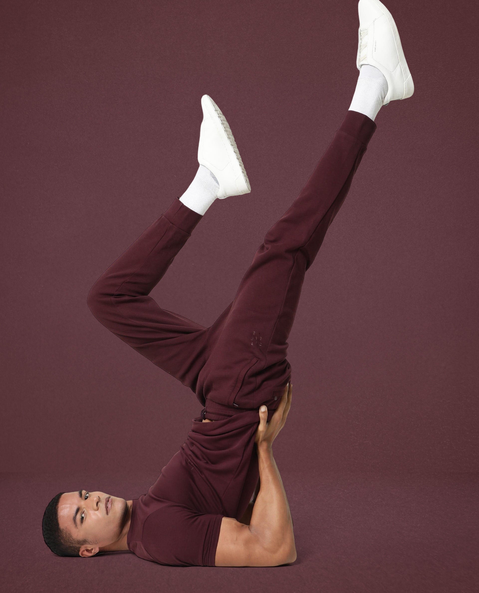 Track Pant Burnt Prune Men