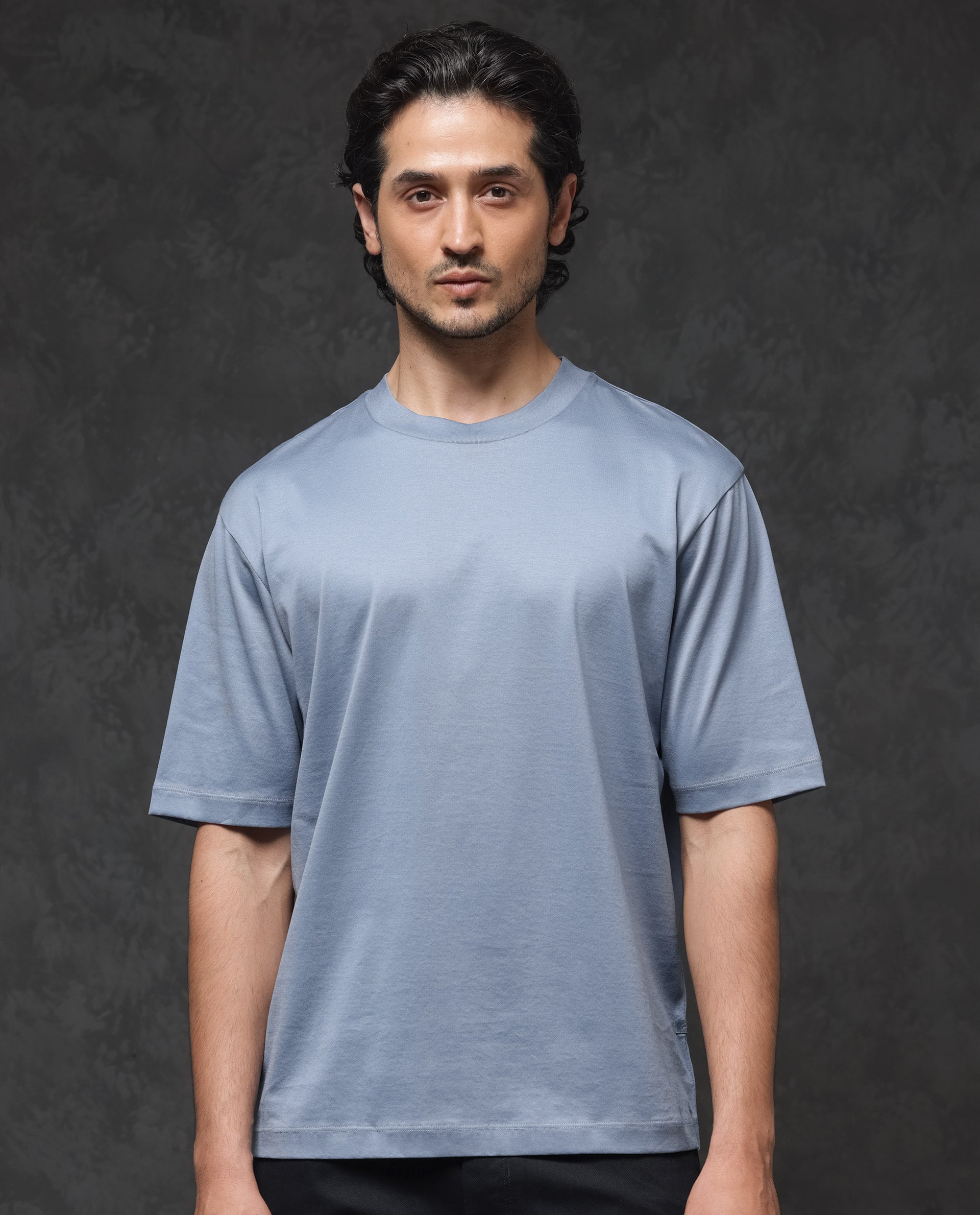 Rare Rabbit High Round Neck Tops Rare Rabbit Men's Echon Navy