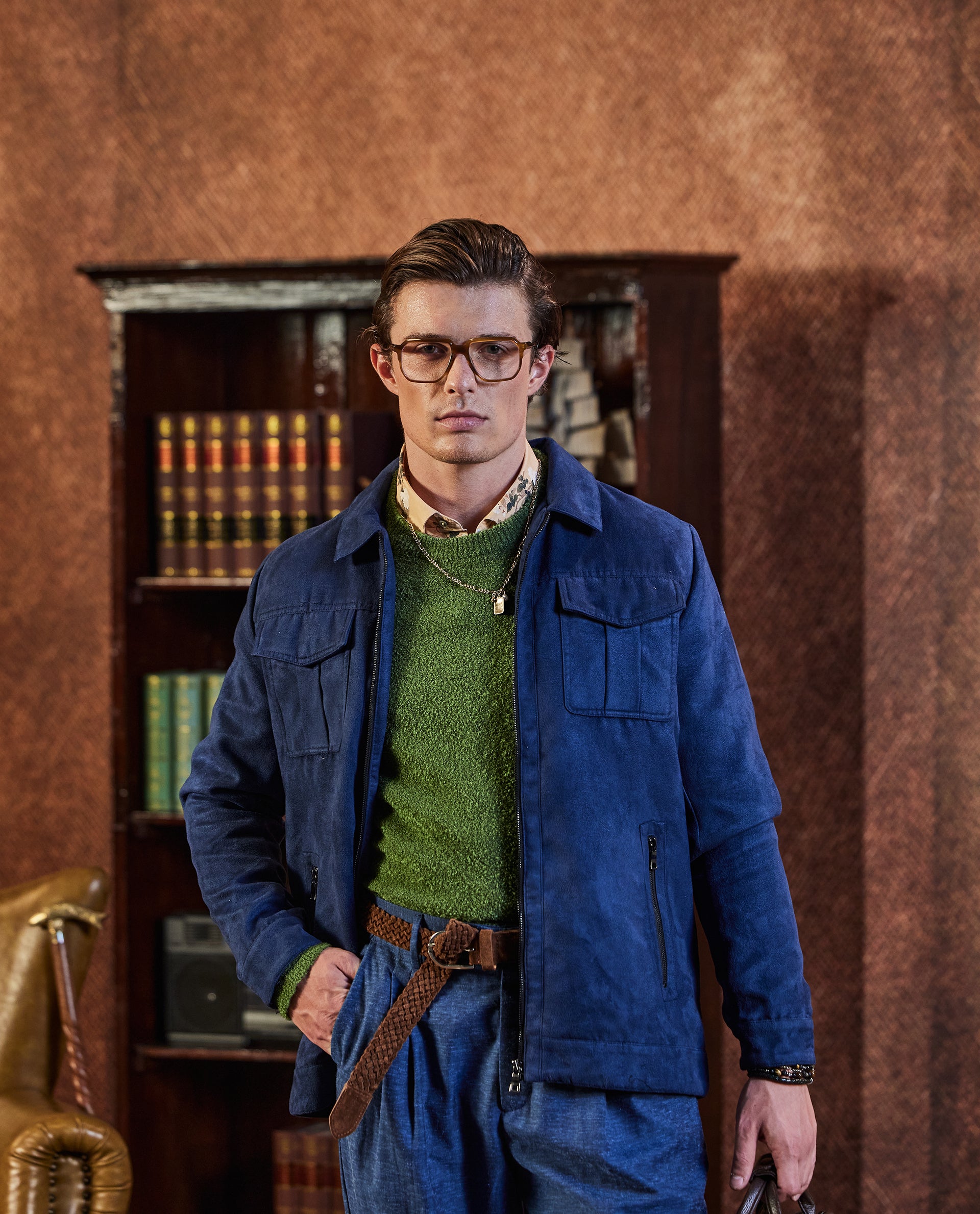 Rare Rabbit Men's Boule Green Poly Acrylic Fabric Full Sleeve Crew Neck Plain Sweater