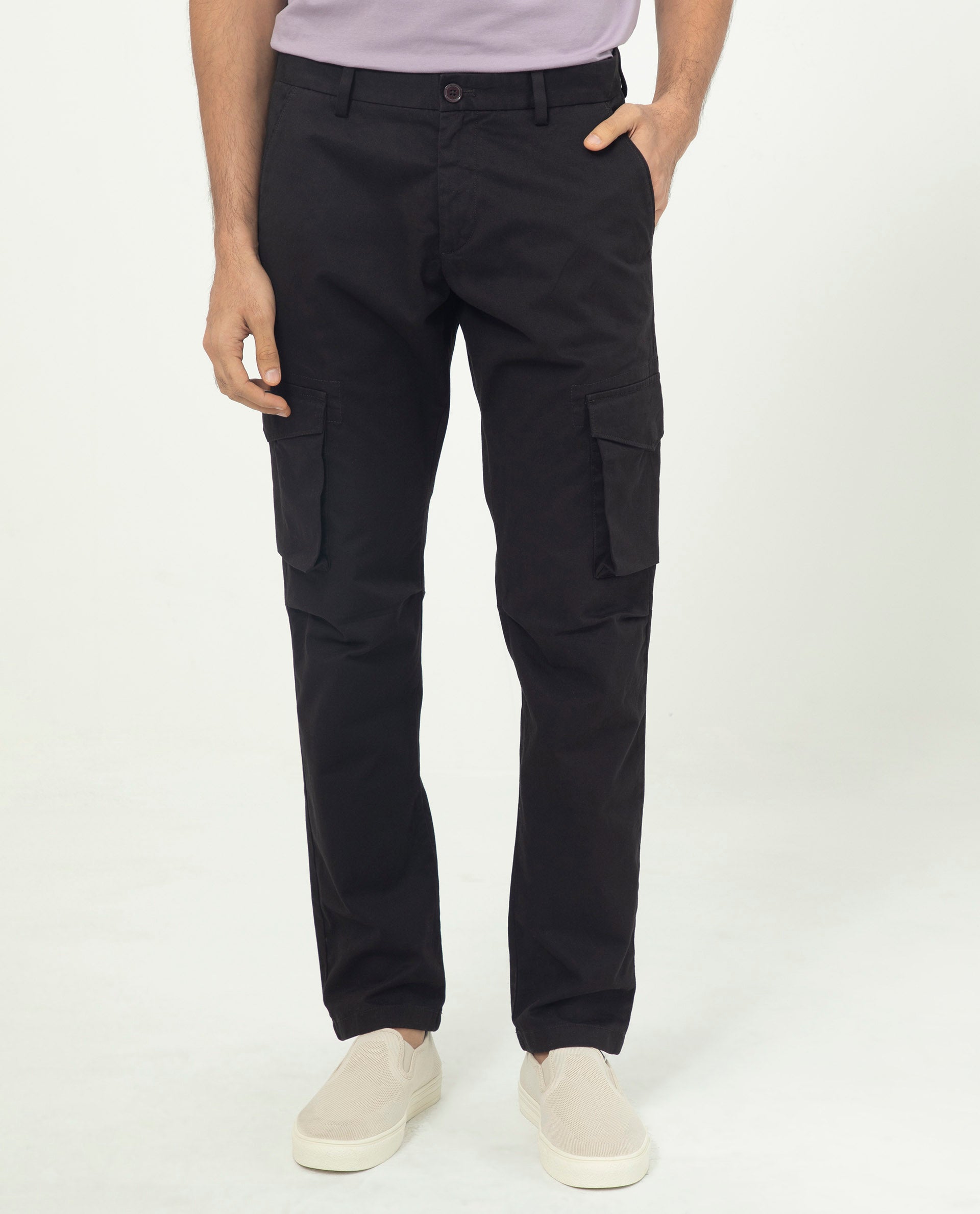 Slim Fit Zipped Pocket Cargo Pants | Streetwear at Before the High Street