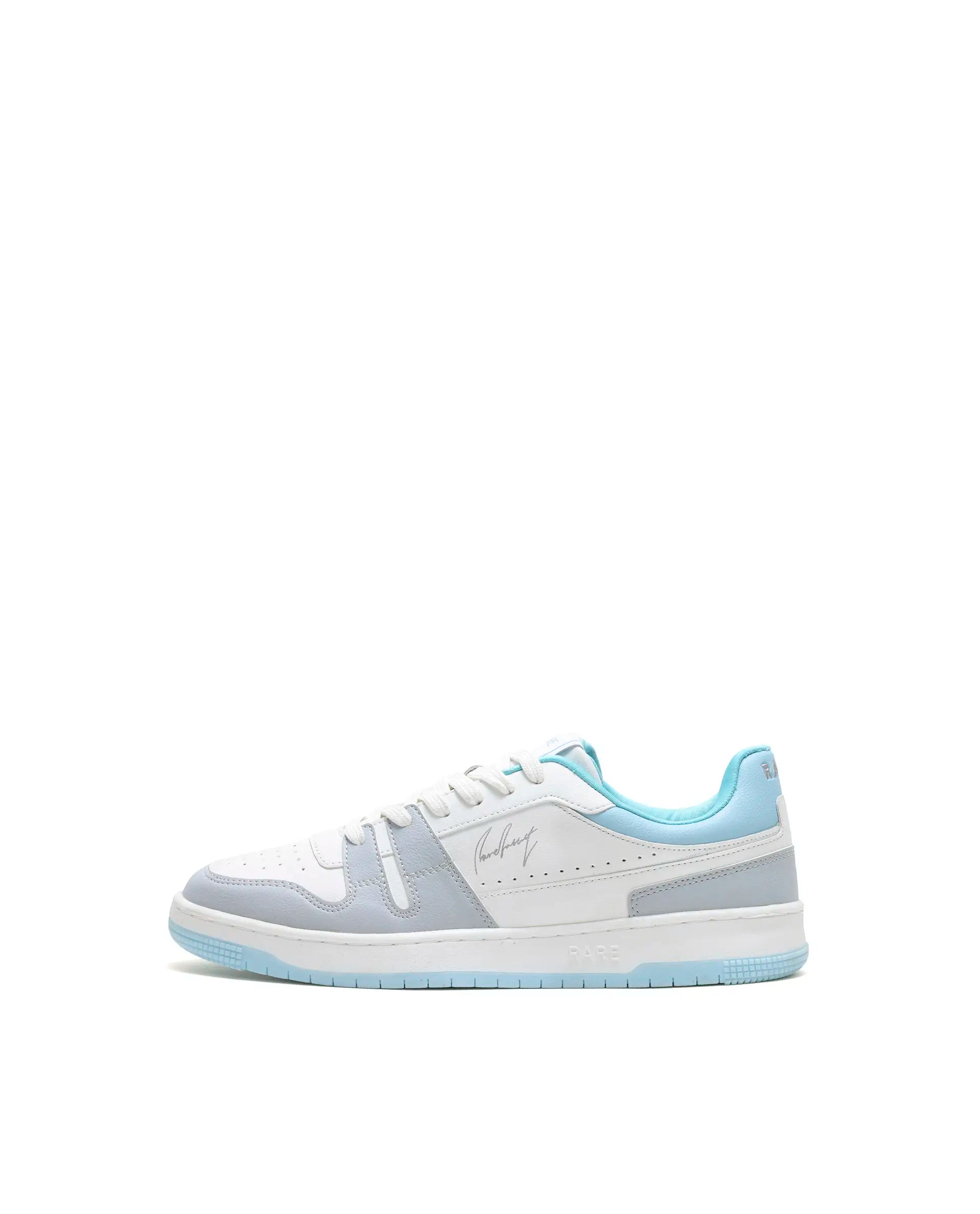 Rare Rabbit Men's Enrik Blue Micro Fiber Sneaker
