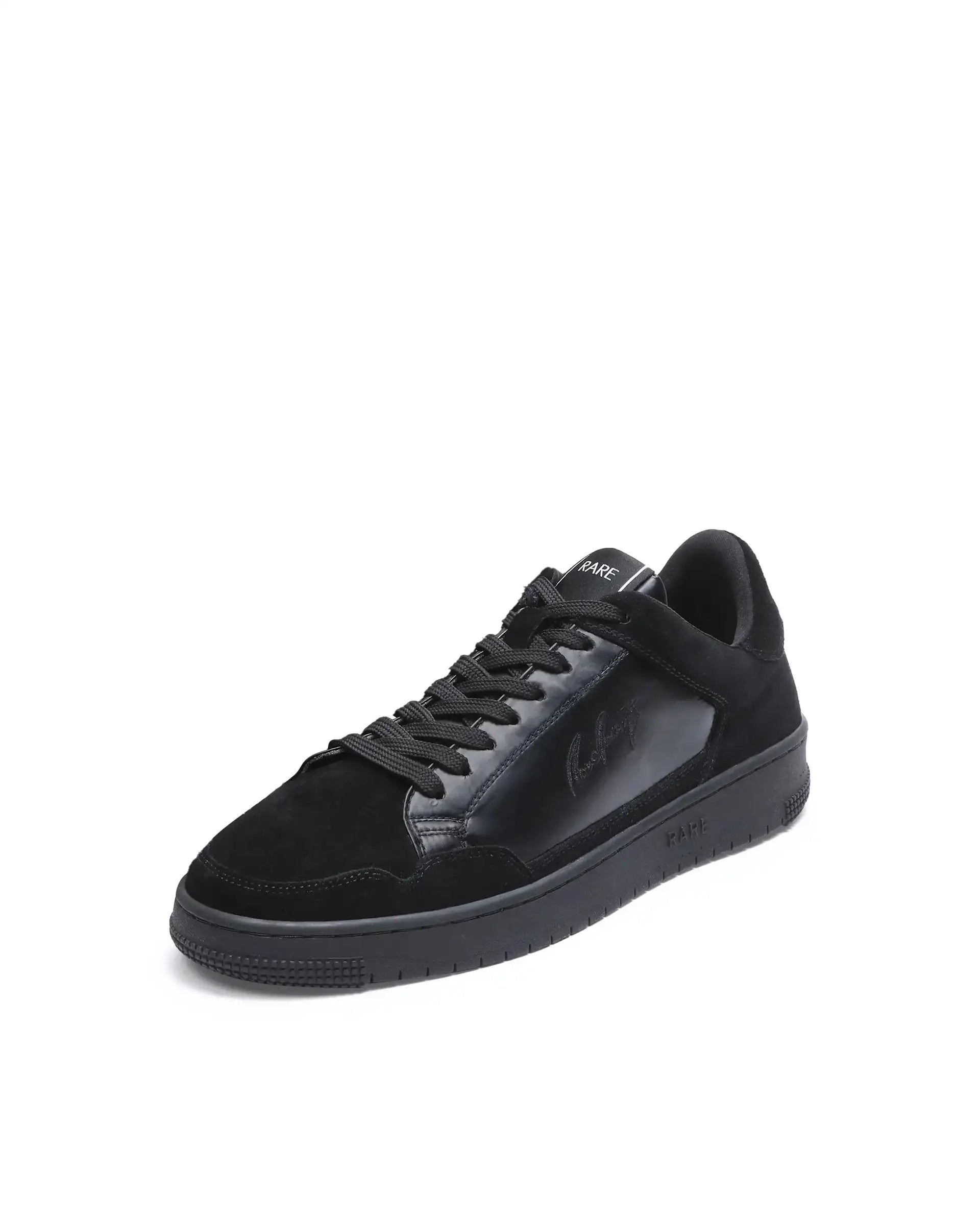 Rare Rabbit Men's Amigo Black Parachute Lace-Up Closure Sneaker