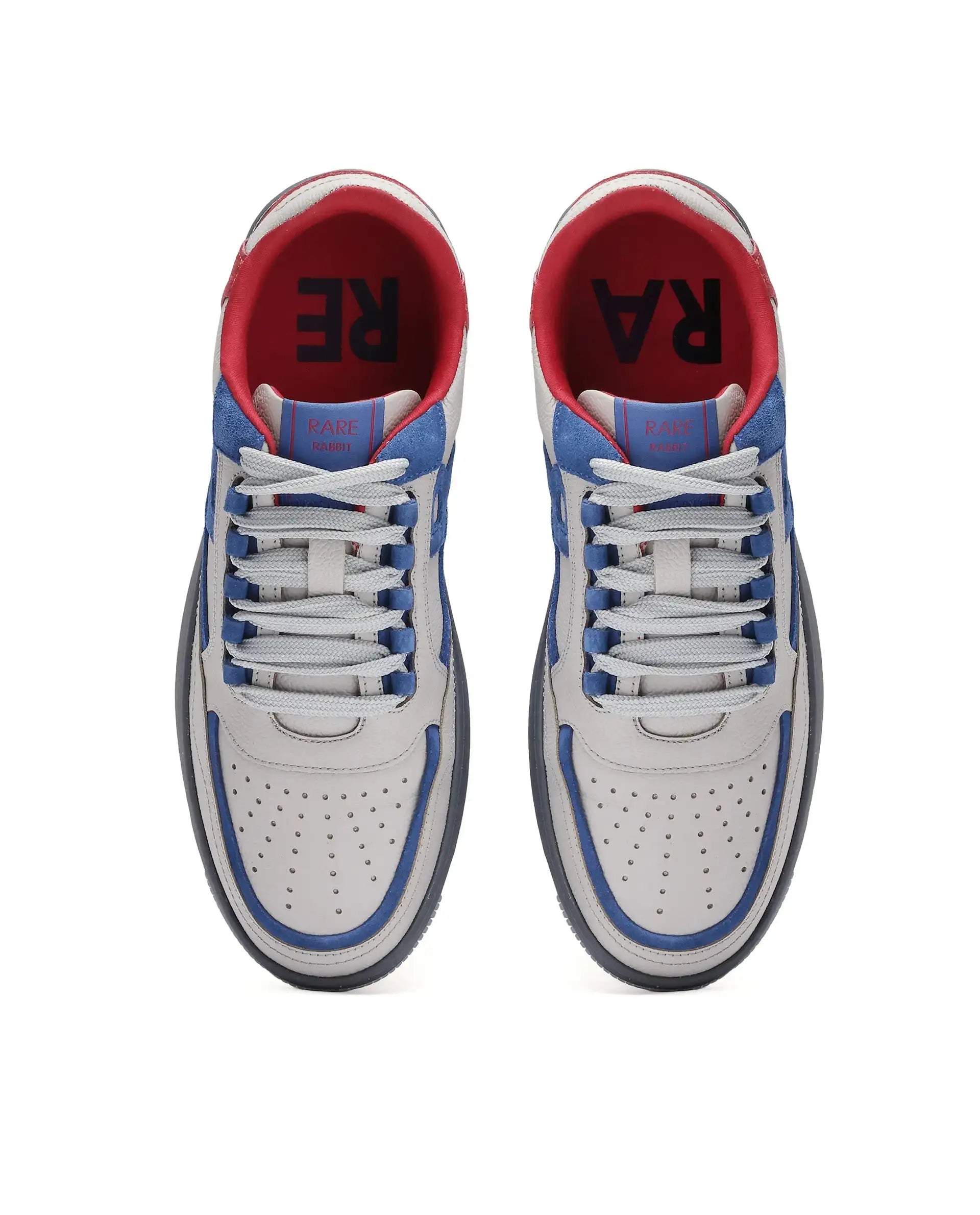 Rare Rabbit Men's Amur Grey Plain Shoes