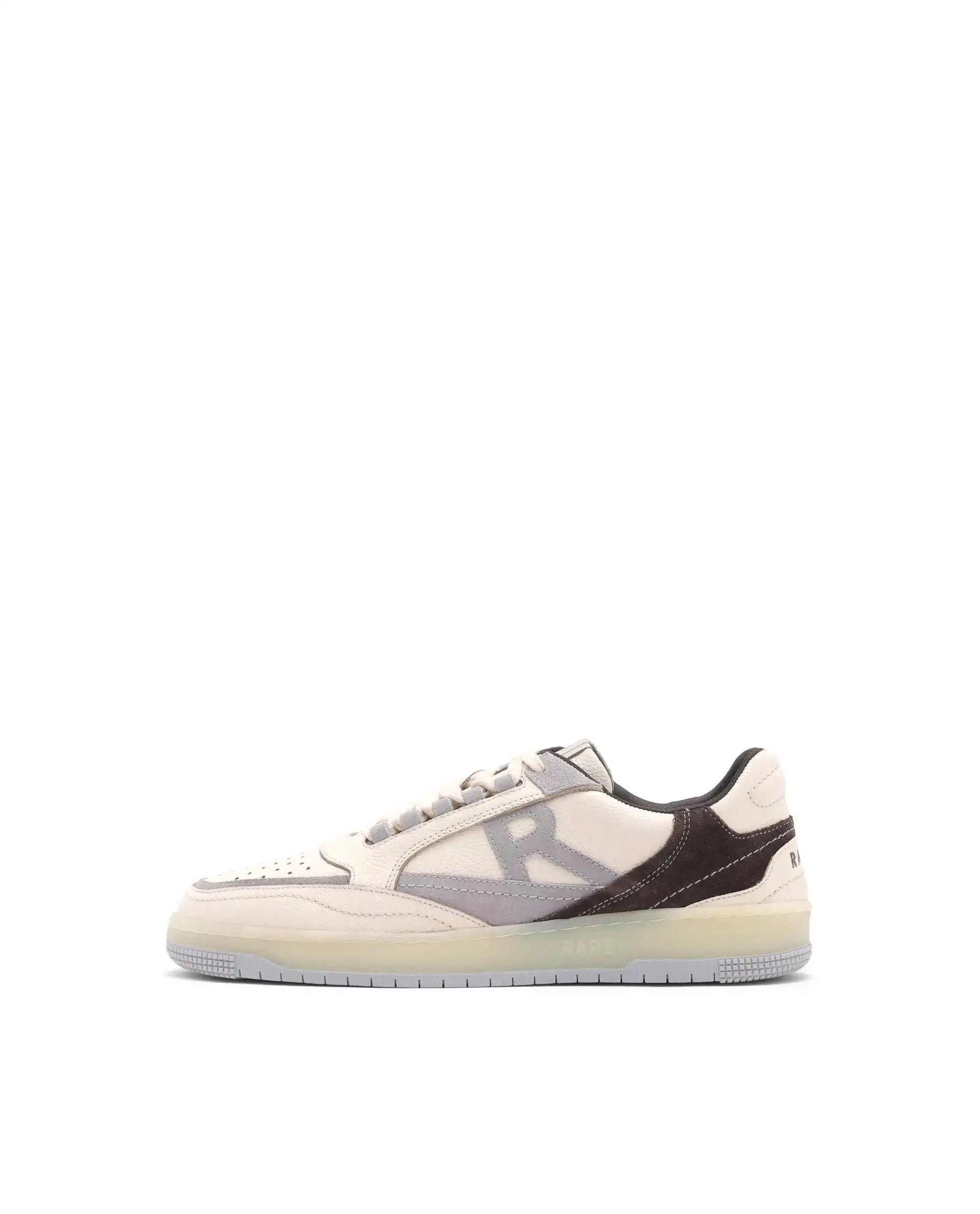 Rare Rabbit Men's Amur Off White Plain Shoes