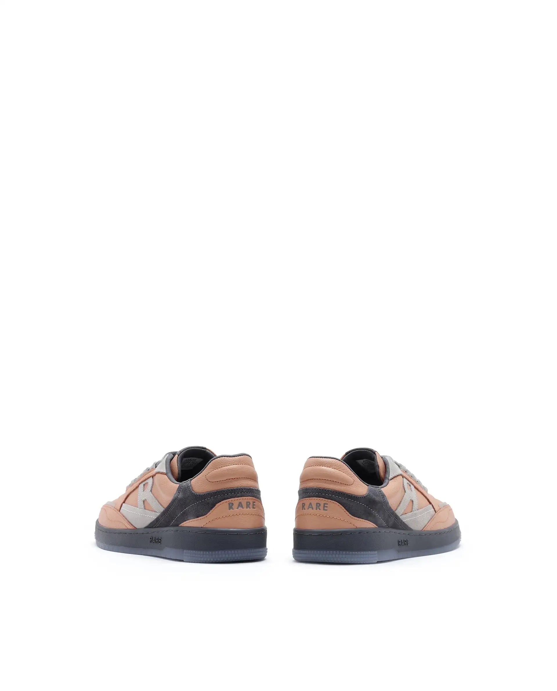 Rare Rabbit Men's Amur Orange Plain Shoes