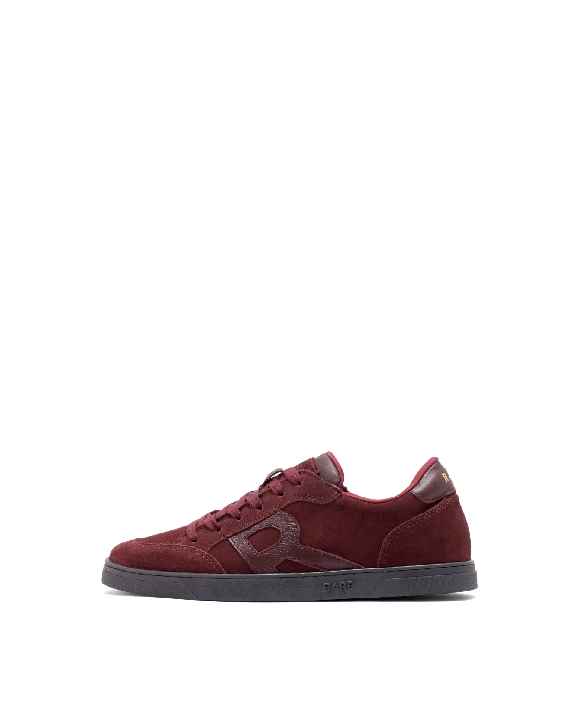Rare Rabbit Men's Antares Red Low-Top Lace Up Premium Suede With Genuine Leather Sneaker