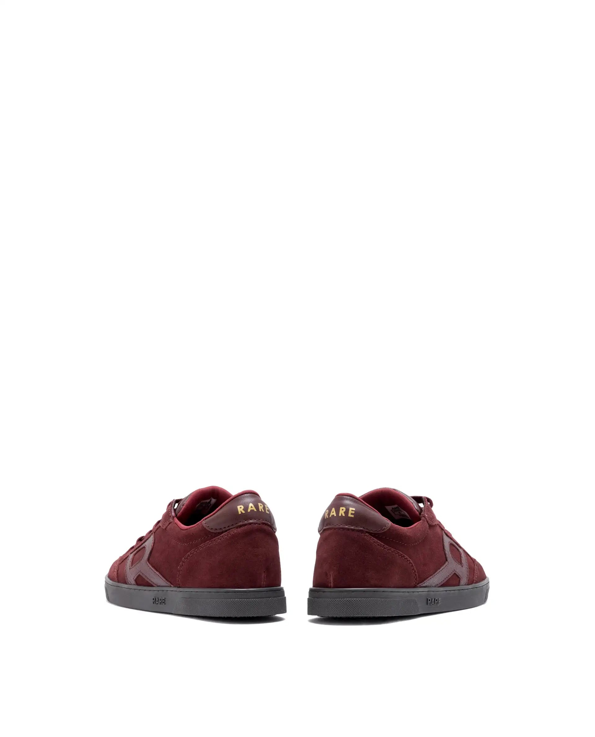 Rare Rabbit Men's Antares Red Low-Top Lace Up Premium Suede With Genuine Leather Sneaker