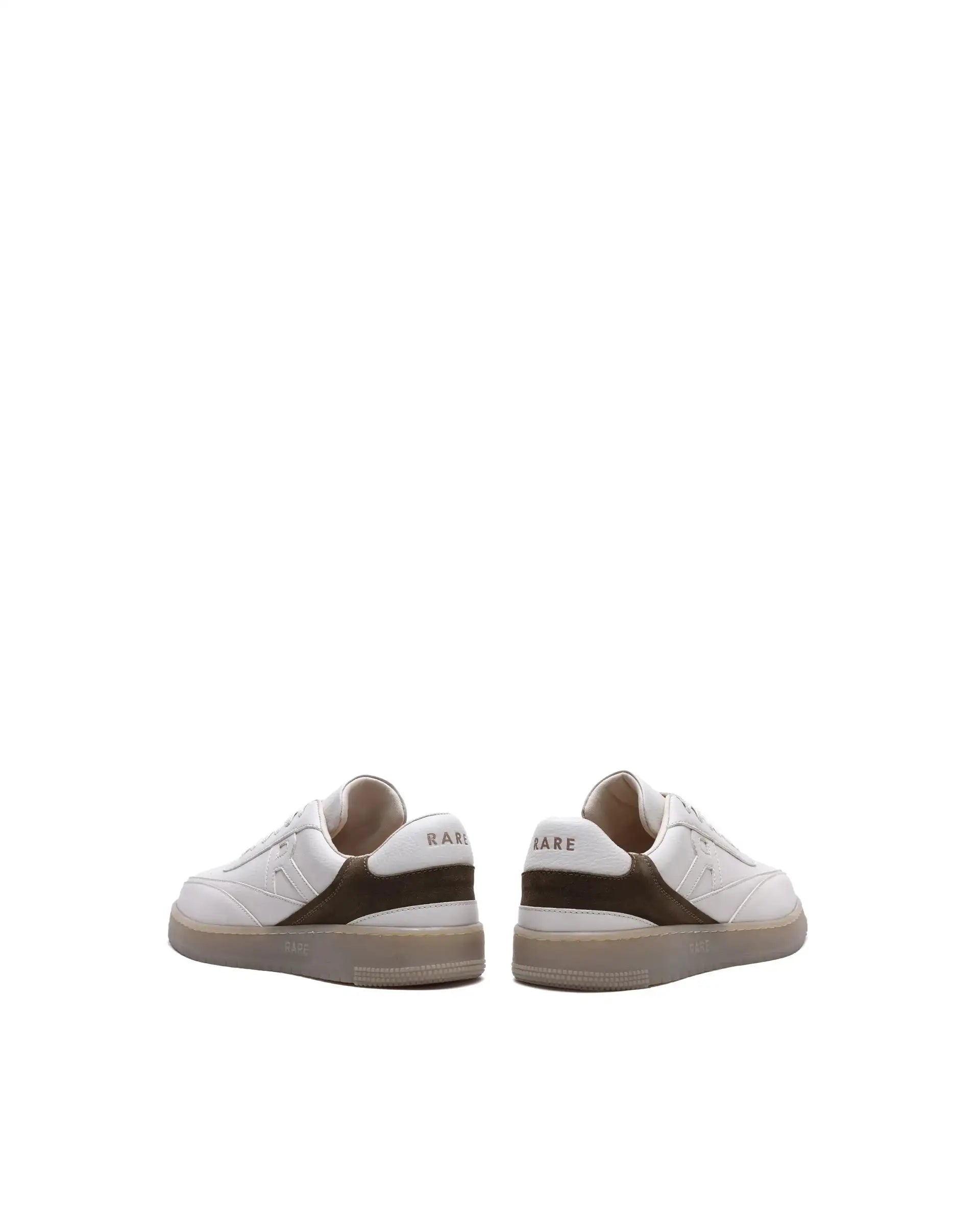 Rare Rabbit Men's Aron Beige Micro Fiber Leather Sneaker