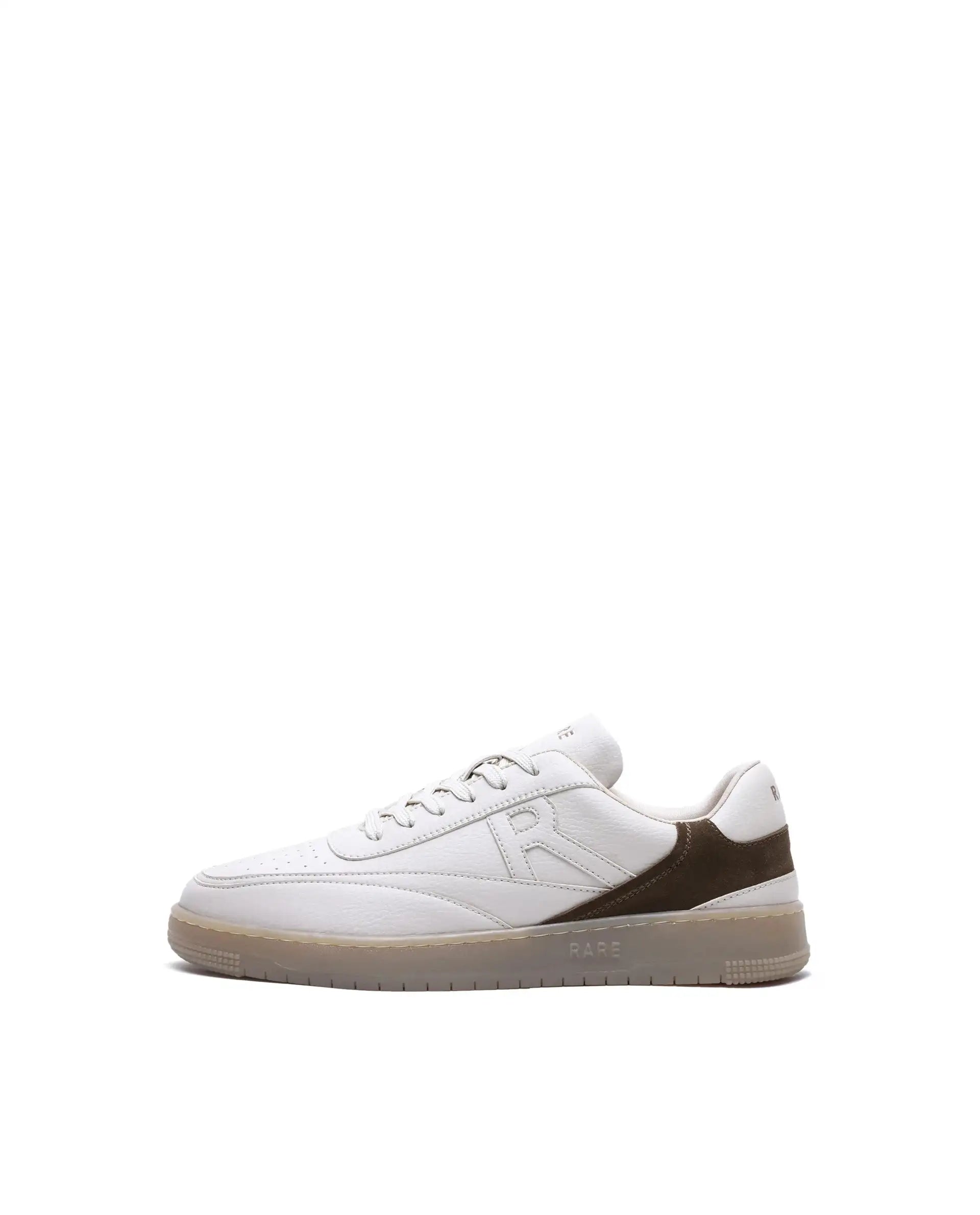Rare Rabbit Men's Aron Beige Micro Fiber Leather Sneaker