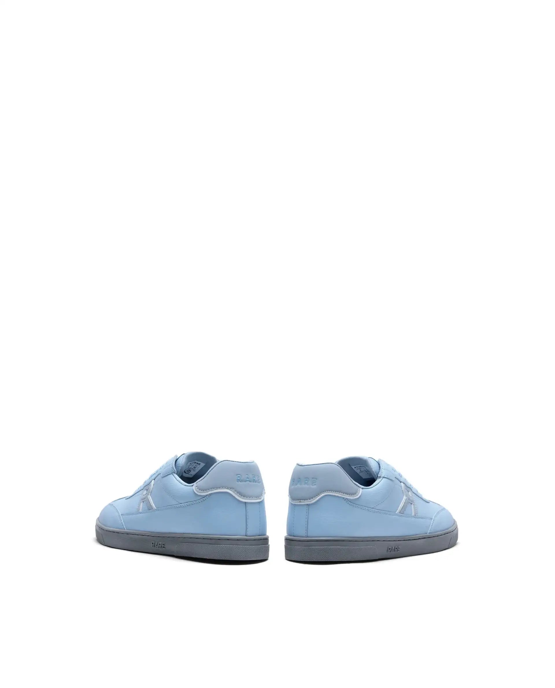 Rare Rabbit Men's Athens Ice Blue Micro Leather Sneaker