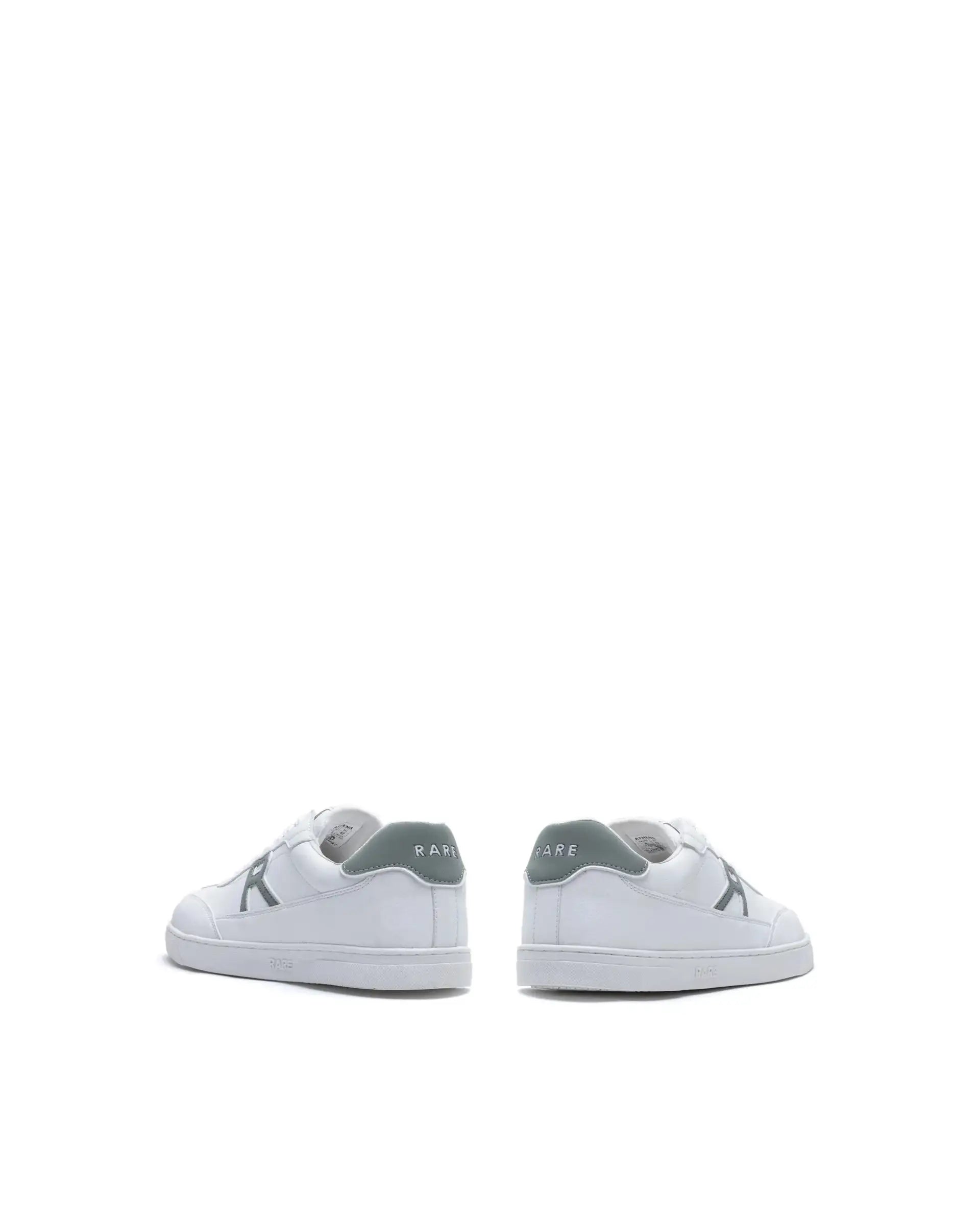 Rare Rabbit Men's Athens White Micro Leather Sneaker