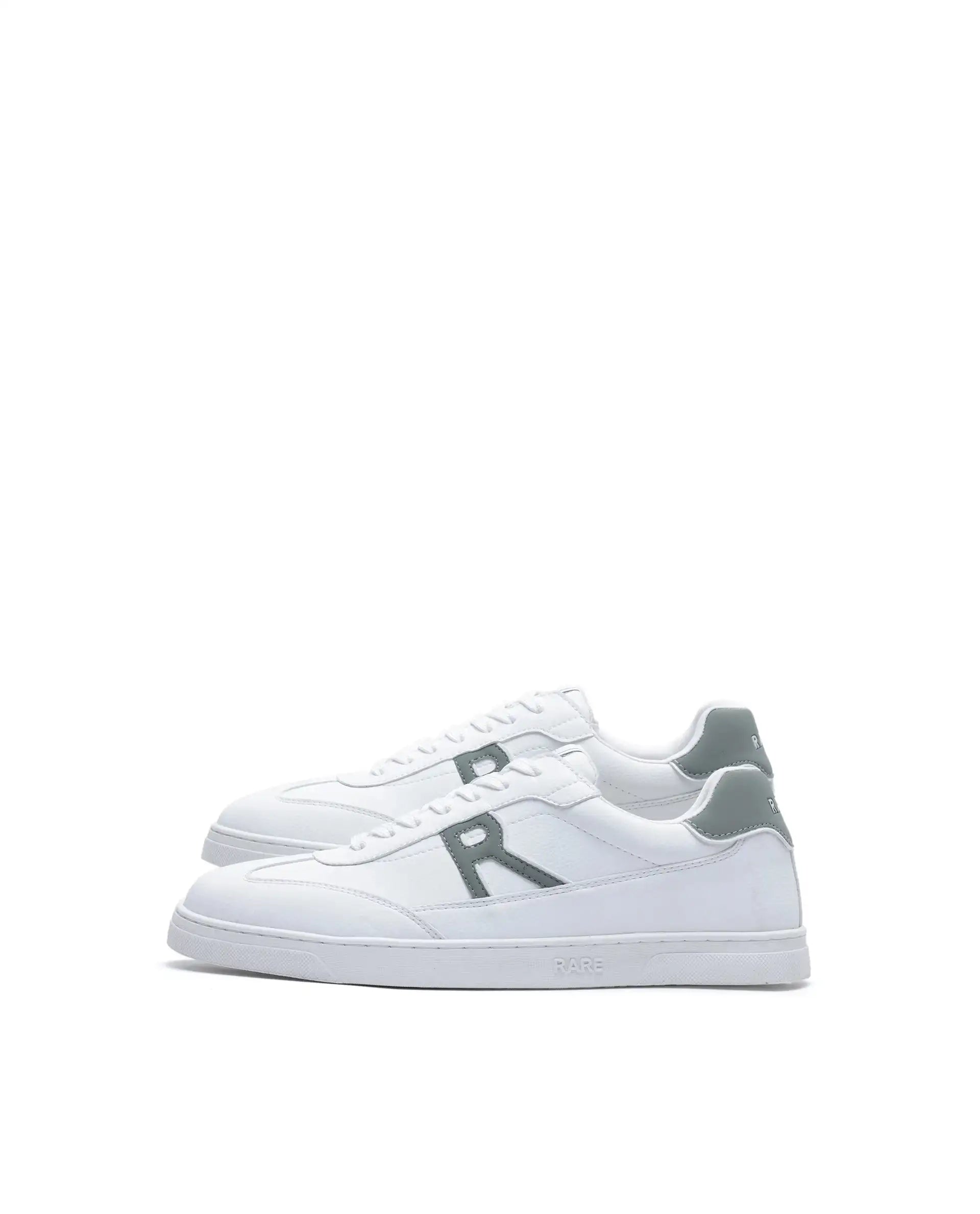 Rare Rabbit Men's Athens White Micro Leather Sneaker