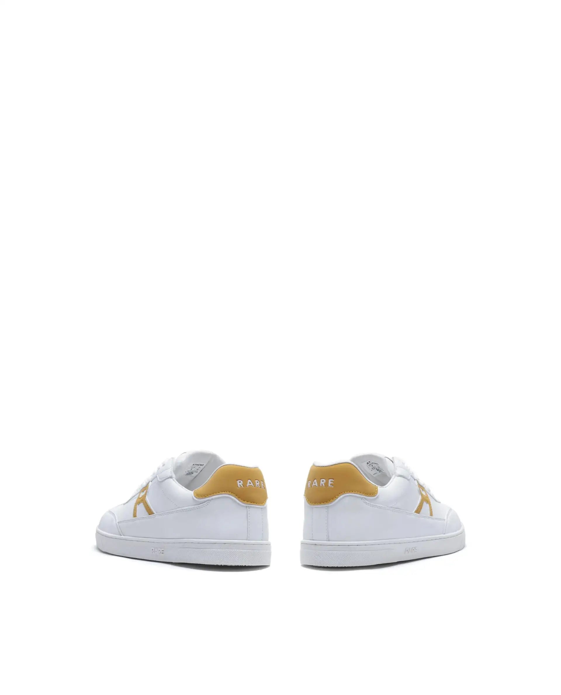 Rare Rabbit Men's Athens Yellow Micro Leather Sneaker
