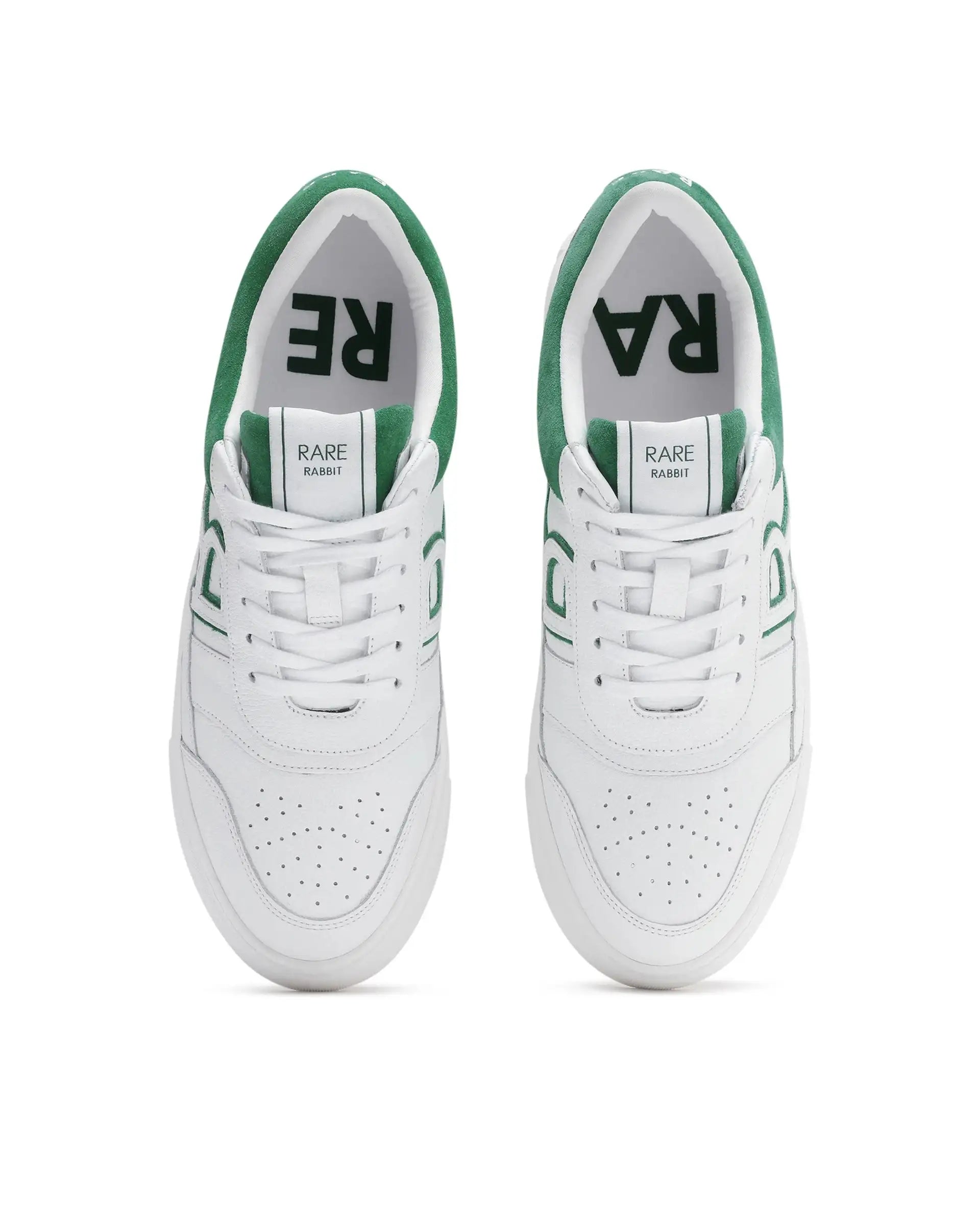 Rare Rabbit Men Axiom Green Premium Suede Genuine Leather Dualtone Lace-Up Shoes