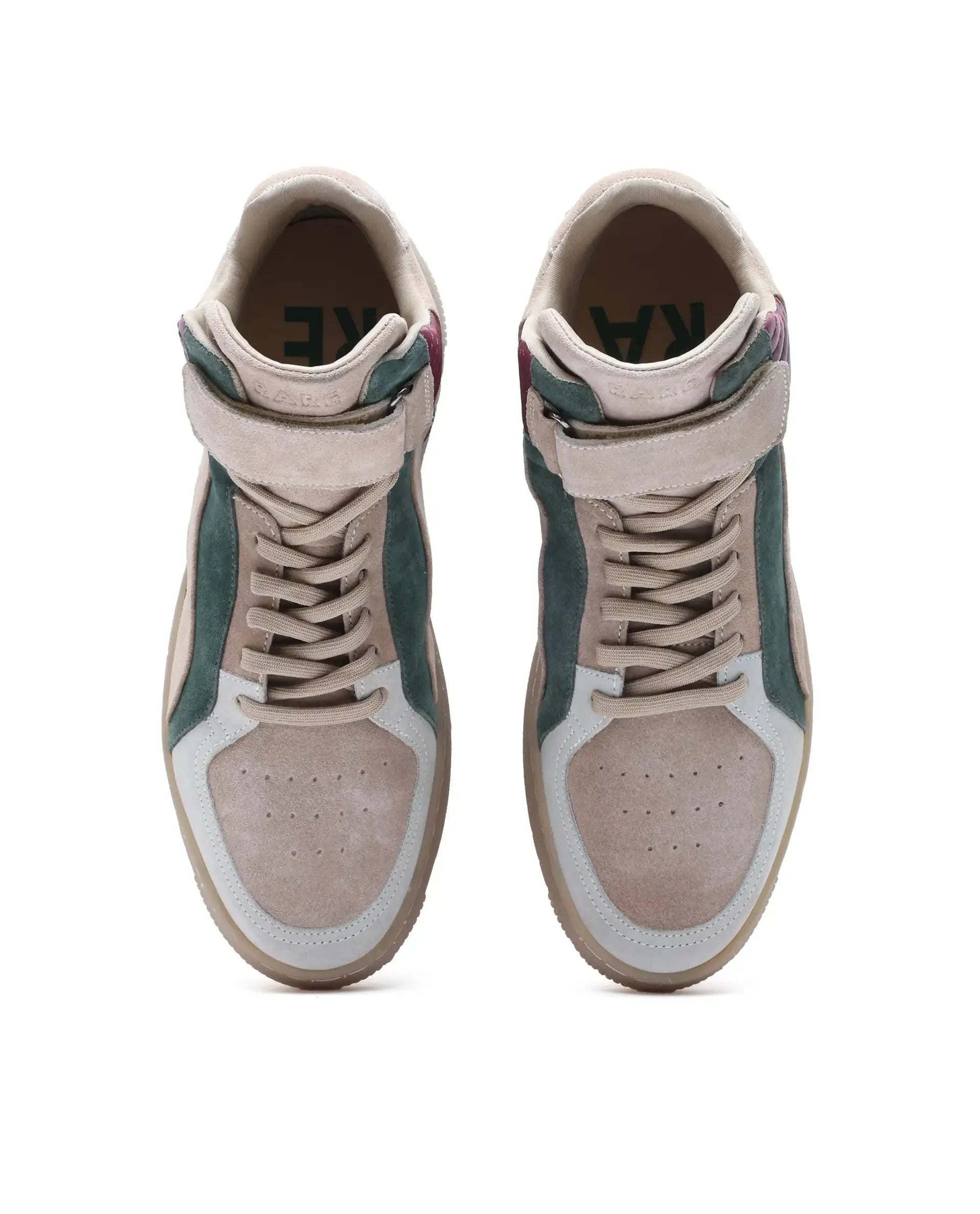 Rare Rabbit Men's Bacu Beige Lace-Up Suede Leather Closure Sneakers