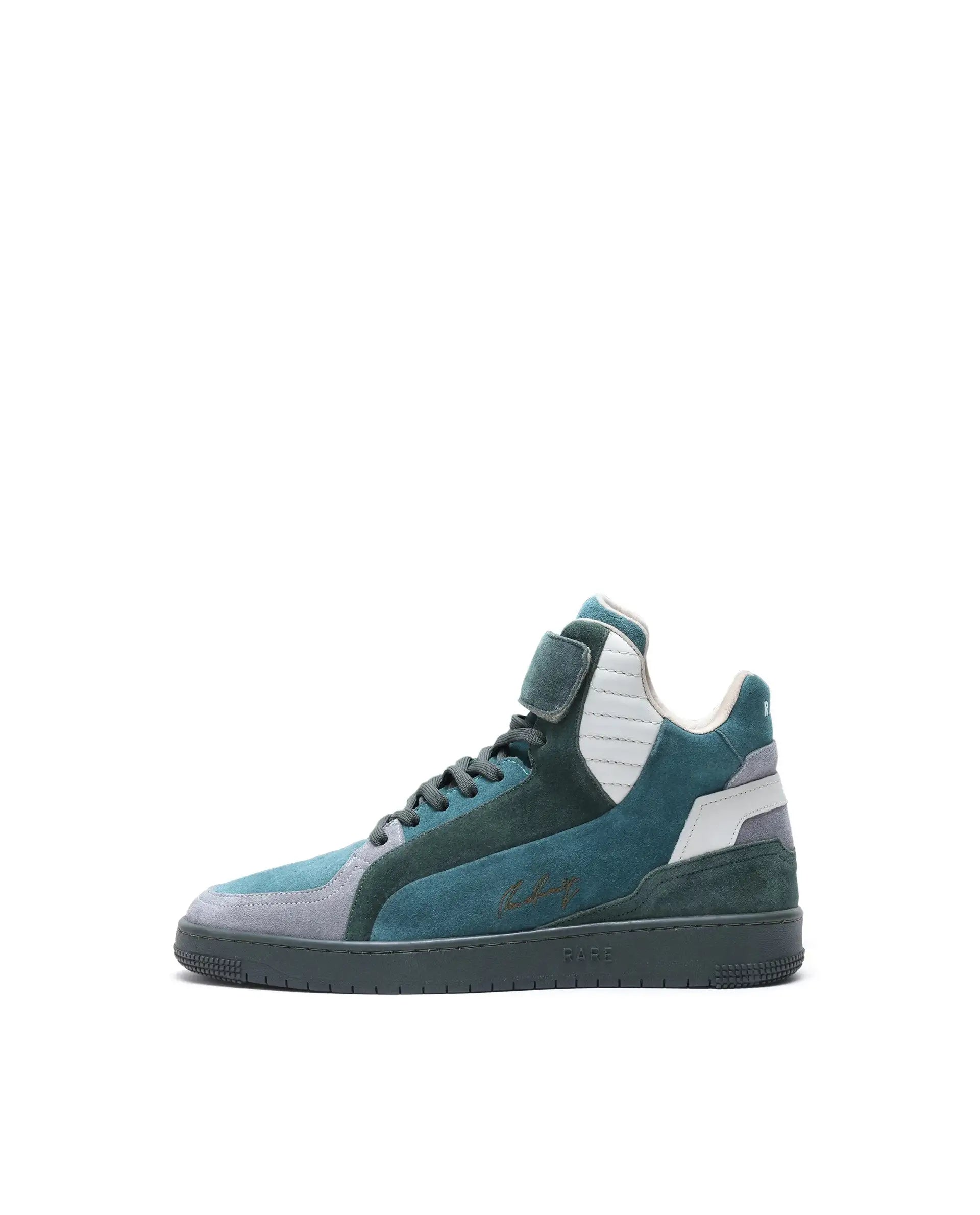 Rare Rabbit Men's Bacu Green Lace-Up Suede Leather Closure Sneaker
