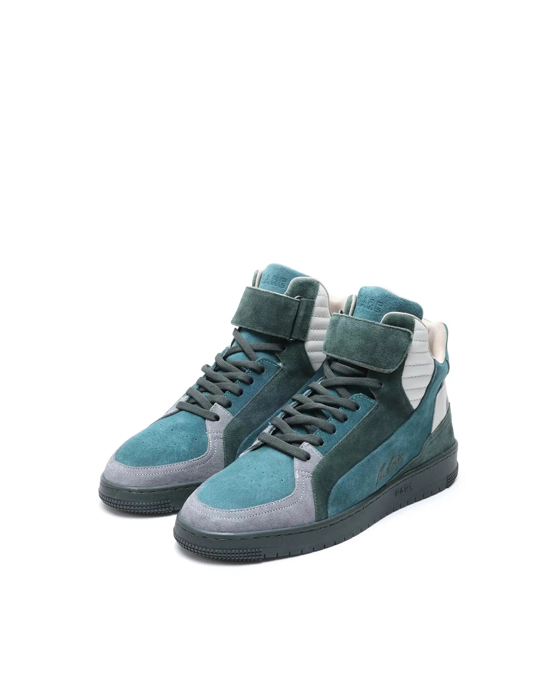 Rare Rabbit Men's Bacu Green Lace-Up Suede Leather Closure Sneaker
