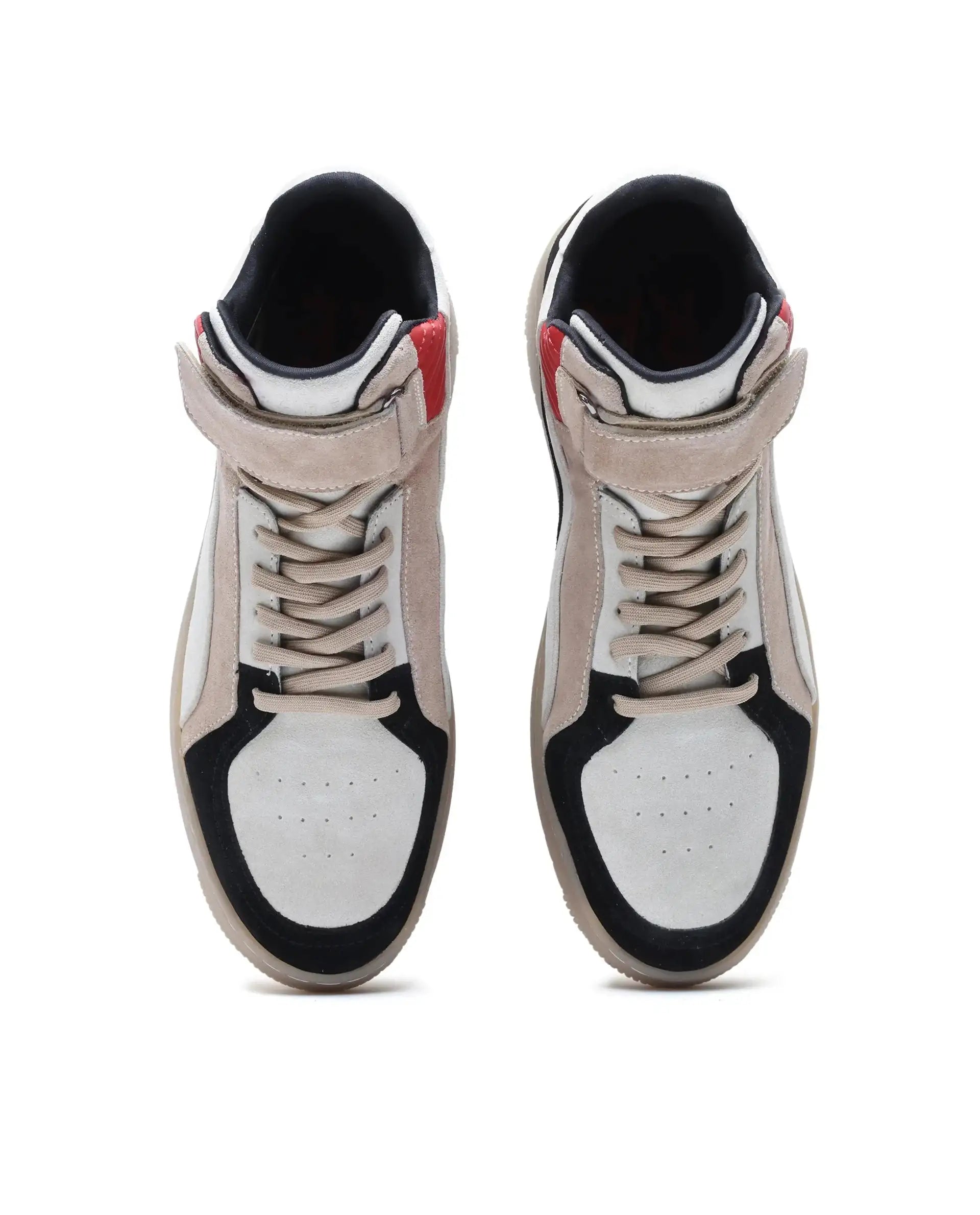 Rare Rabbit Men's Bacu Red Lace-Up Suede Leather Closure Sneaker