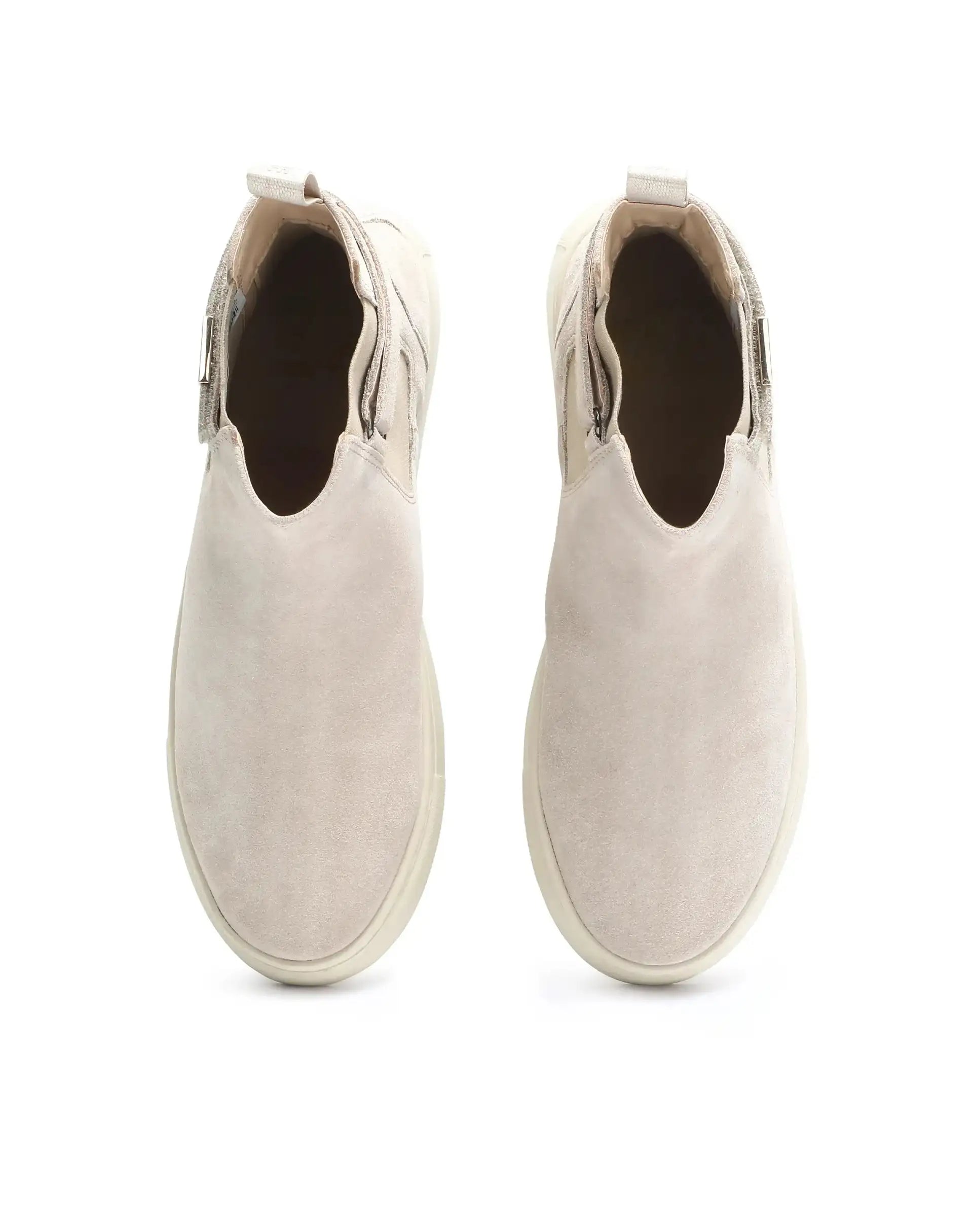 Rare Rabbit Men Berus Beige Suede Slip-on Closure Shoes