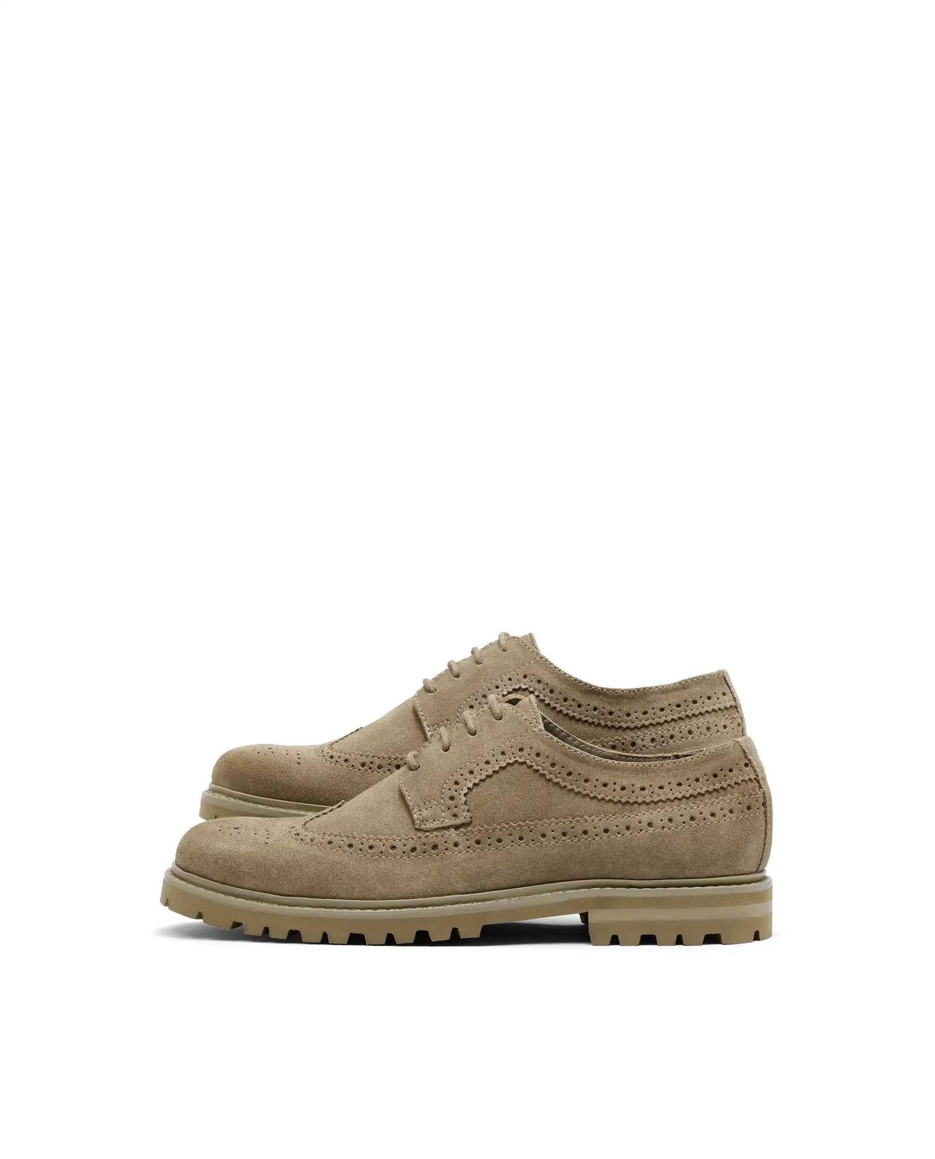 Rare Rabbit Men Brix Camel Suede Lace-Up Closure Shoes