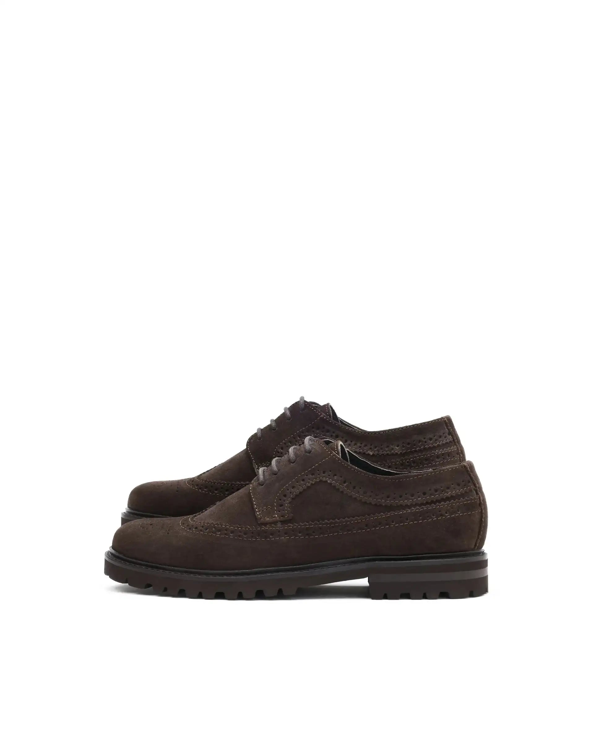 Rare Rabbit Men Brix Coffee Suede Lace-Up Closure Shoes