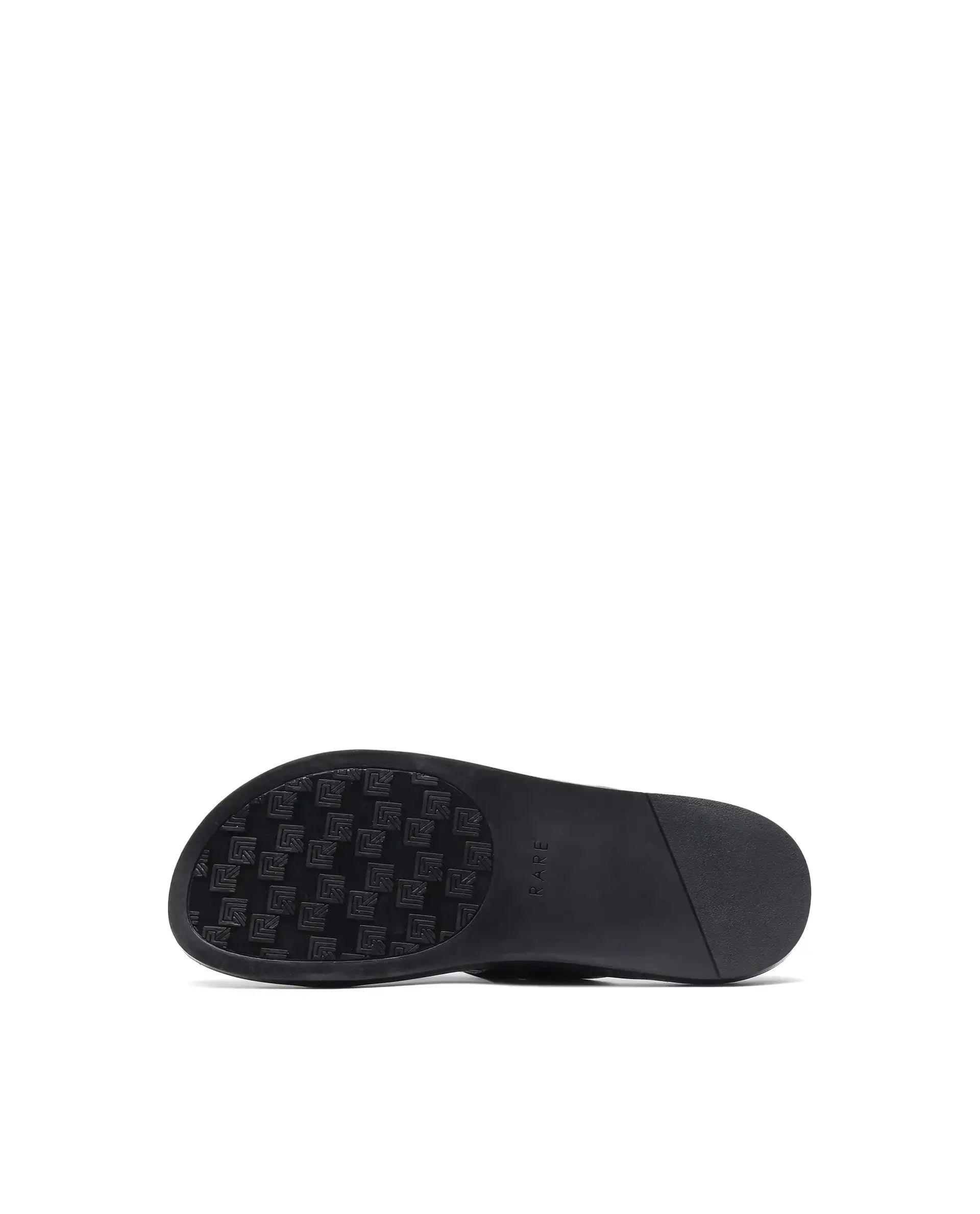 Rare Rabbit Men's Bron Black Slip-On Closure Sandals