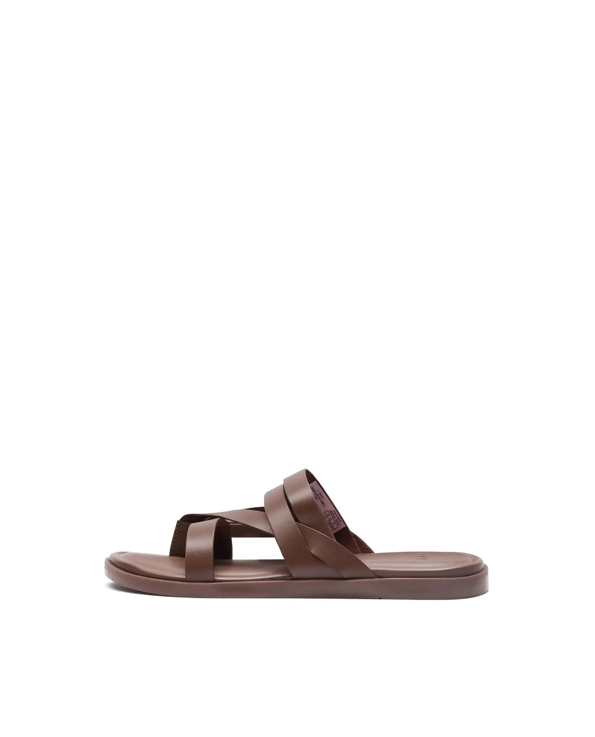 Rare Rabbit Men's Bron Tan Slip-On Closure Sandals