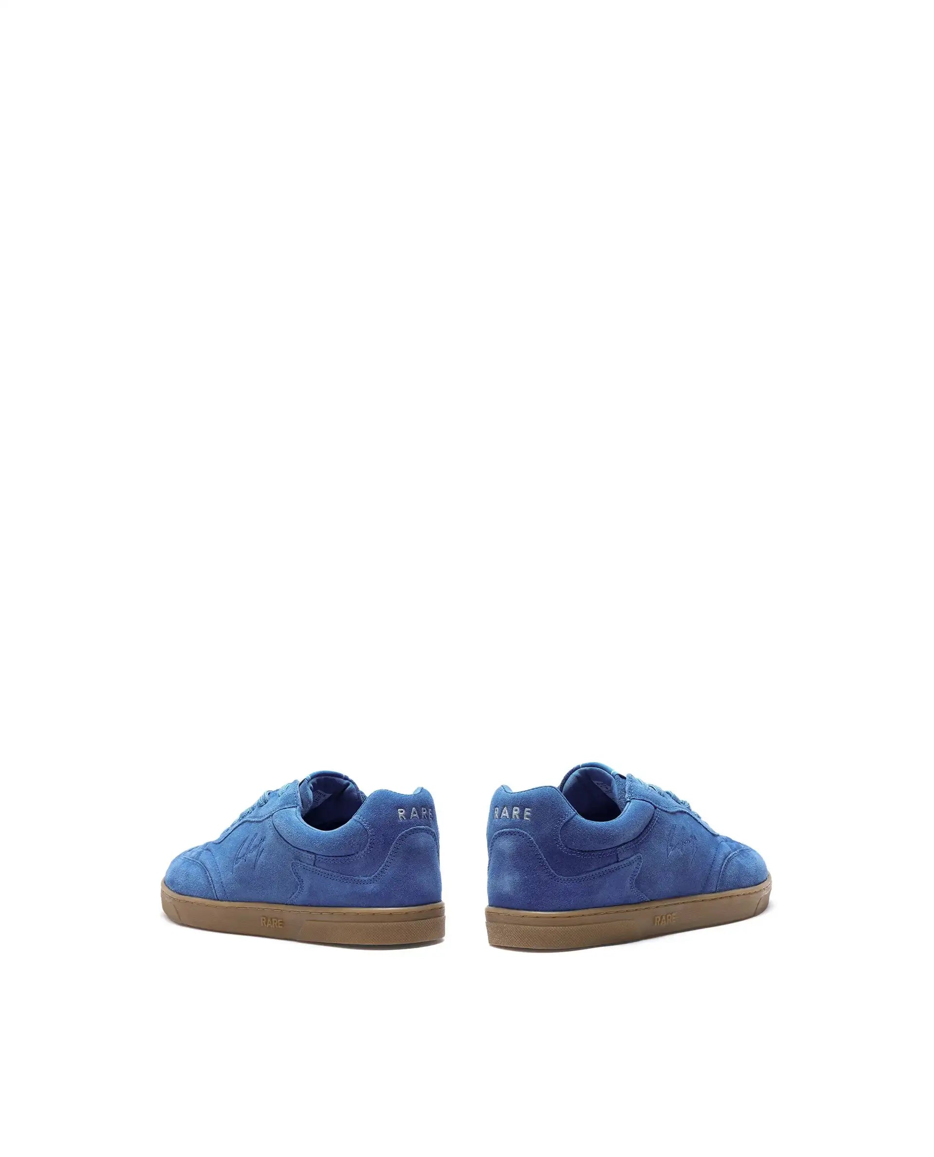 Rare Rabbit Men's Burnie Blue Lace-Up Closure Suede Sneaker