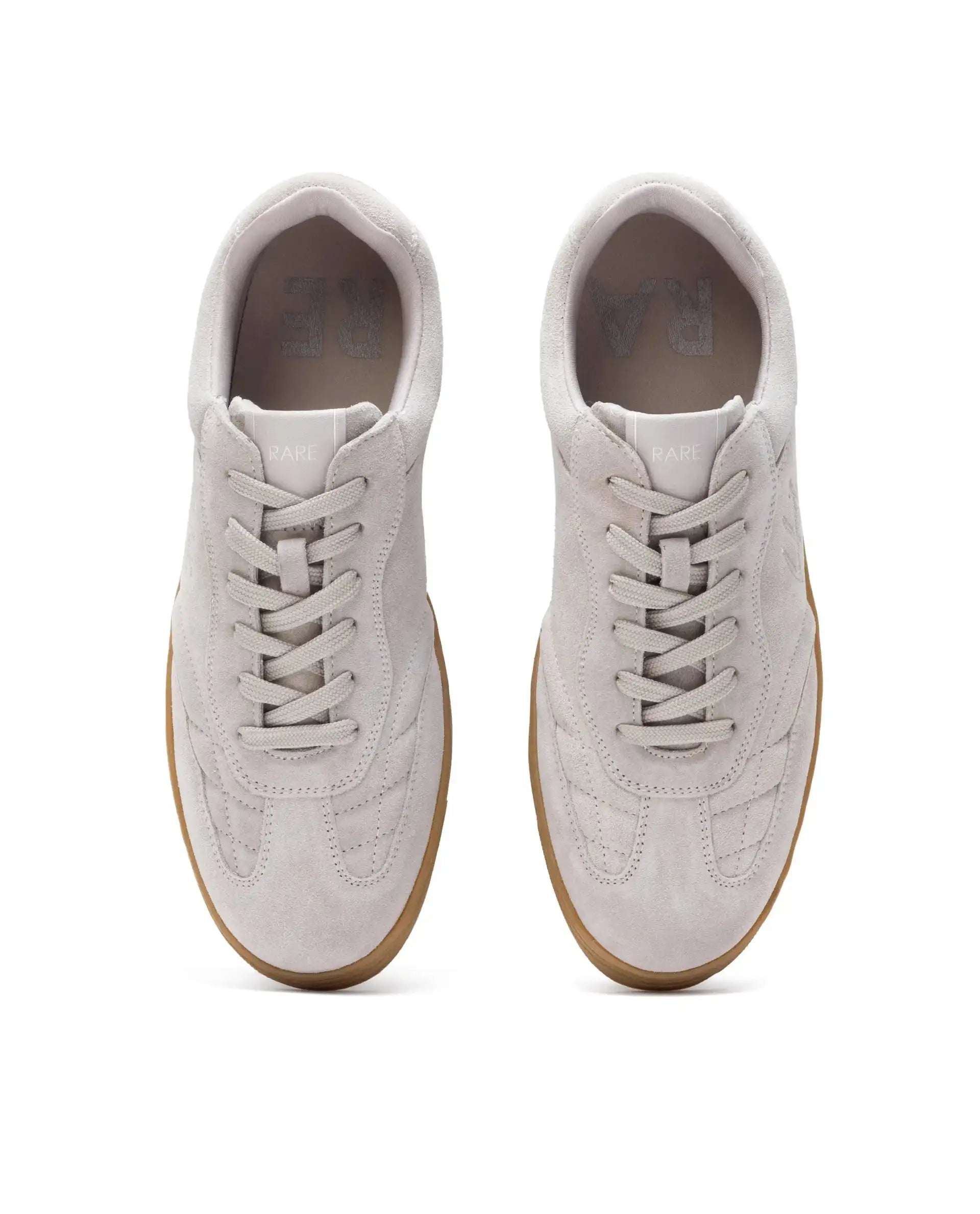Rare Rabbit Men's Burnie Grey Lace-Up Closure Suede Sneaker