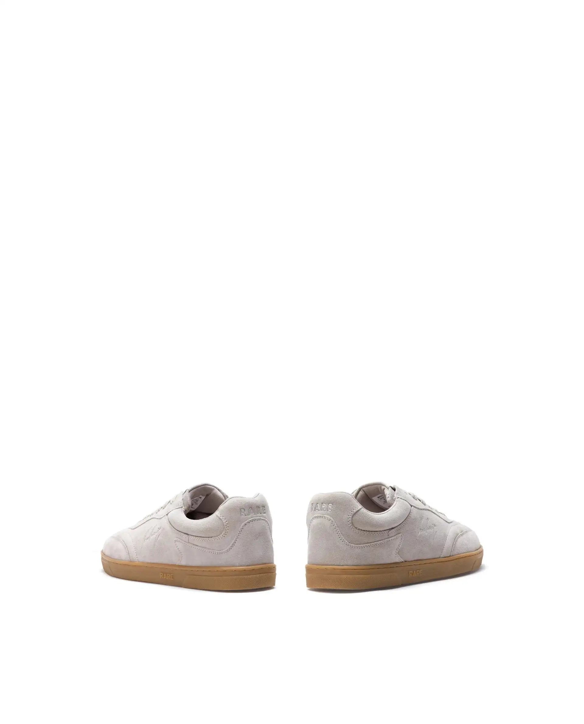 Rare Rabbit Men's Burnie Grey Lace-Up Closure Suede Sneaker